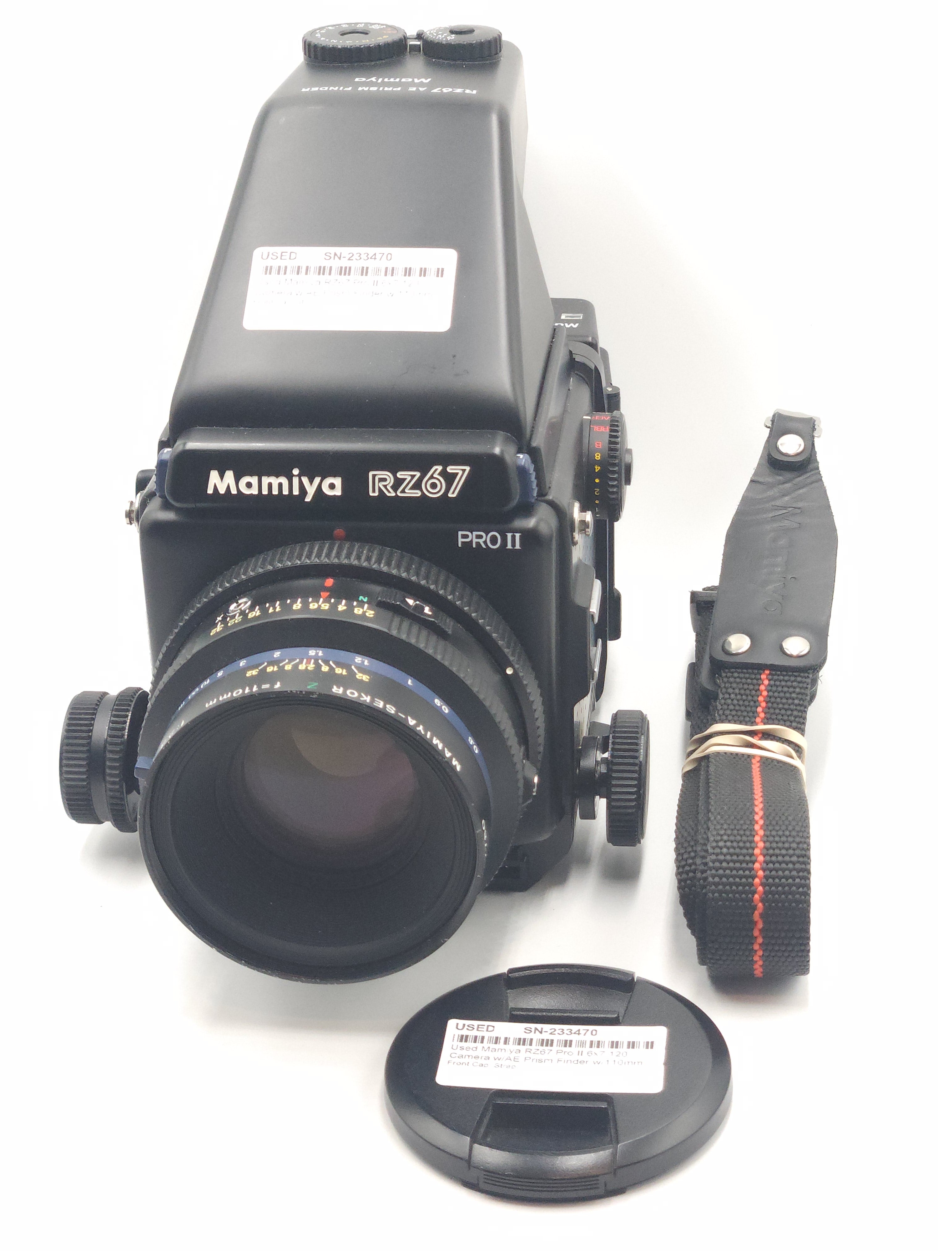 Used Mamiya RZ67 Pro II 6x7 120 Camera w/AE Prism Finder w/110mm f2.8