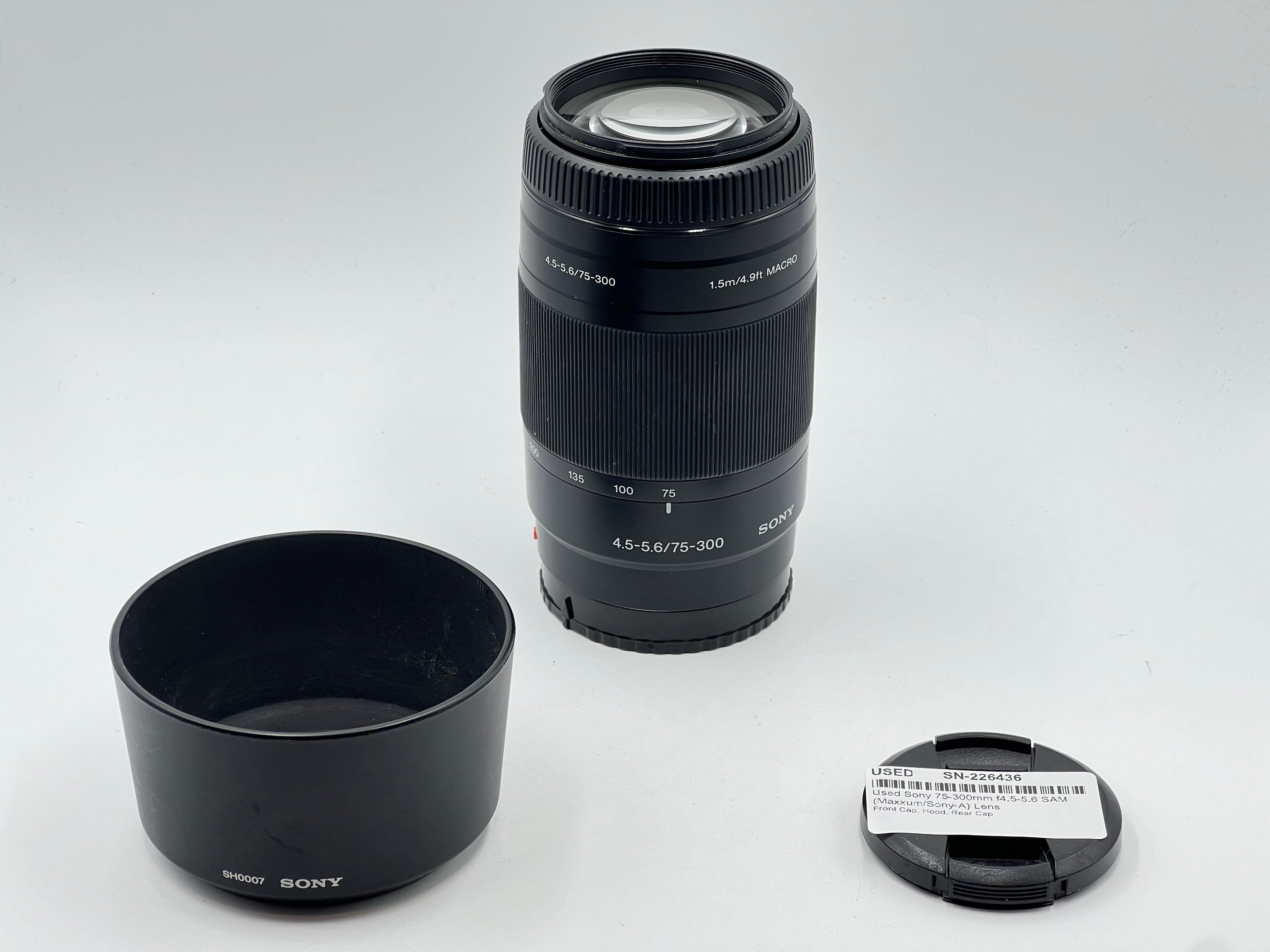 Sony 4.5-5.6/75-300 outlet Camera Lens