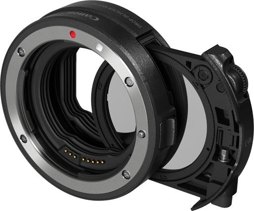 Canon Drop-In Filter Mount Adapter EF-EOS R with Circular Polarizer Filter