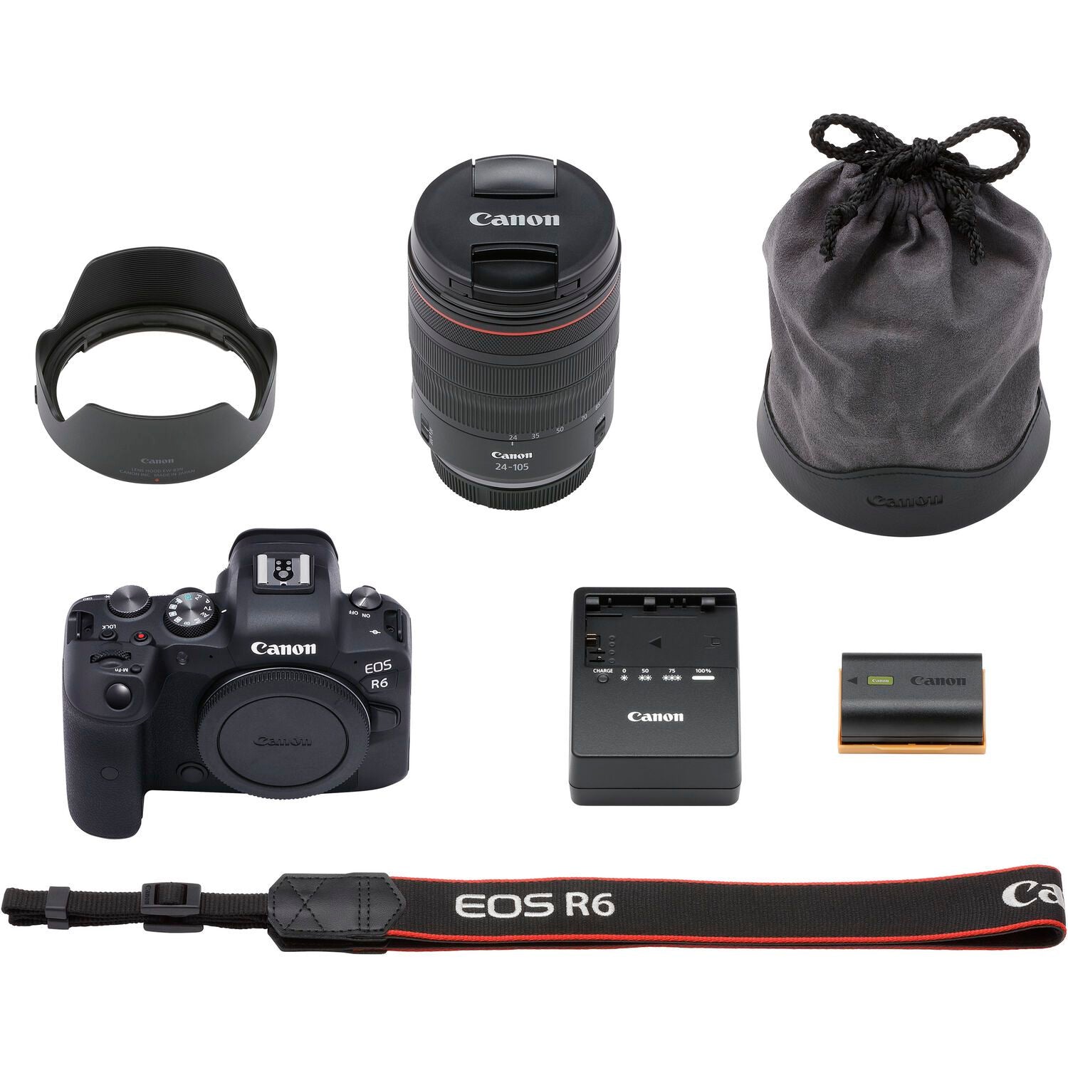 Canon EOS R6 Mirrorless Digital Camera with 24-105mm USM Lens Kit