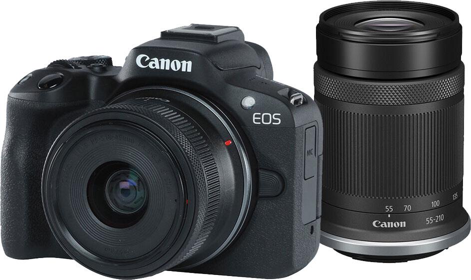 Canon EOS R50 Mirrorless Camera with RF-S 18-45mm F4.5-6.3 IS STM and RF-S 55-210mm F5-7.1 IS STM Lens