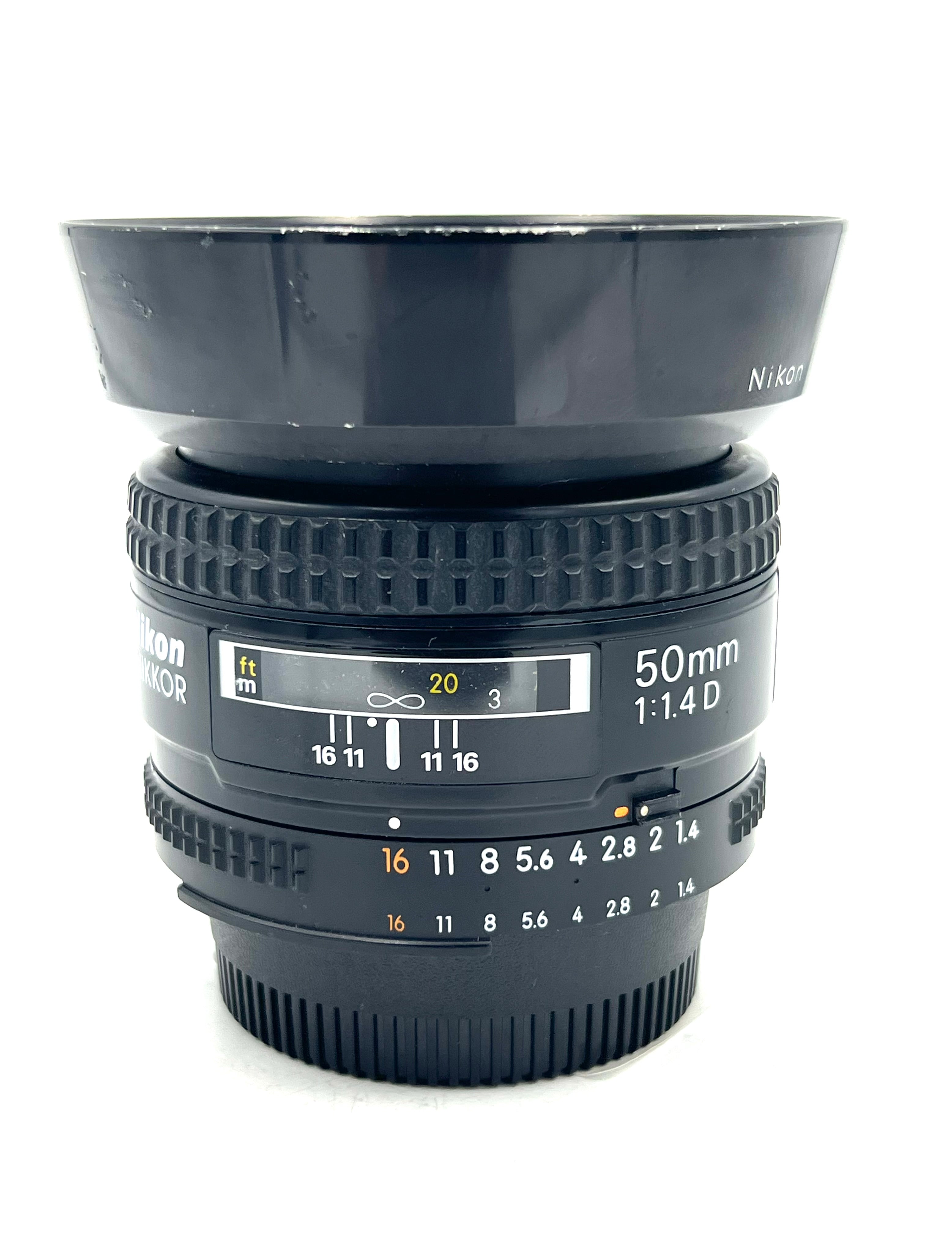 USED Nikon 50mm F1.4 D Lens