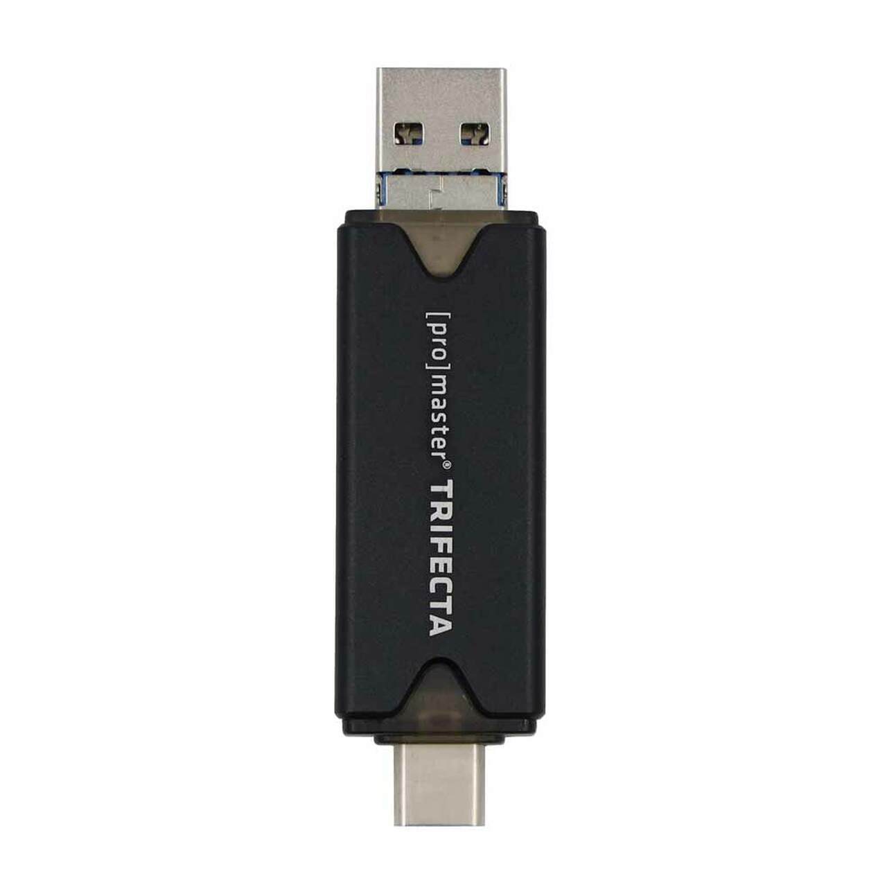 Promaster 7962 Trifecta SD/ Micro SD to USB A & C 3.0, USB-B 2.0