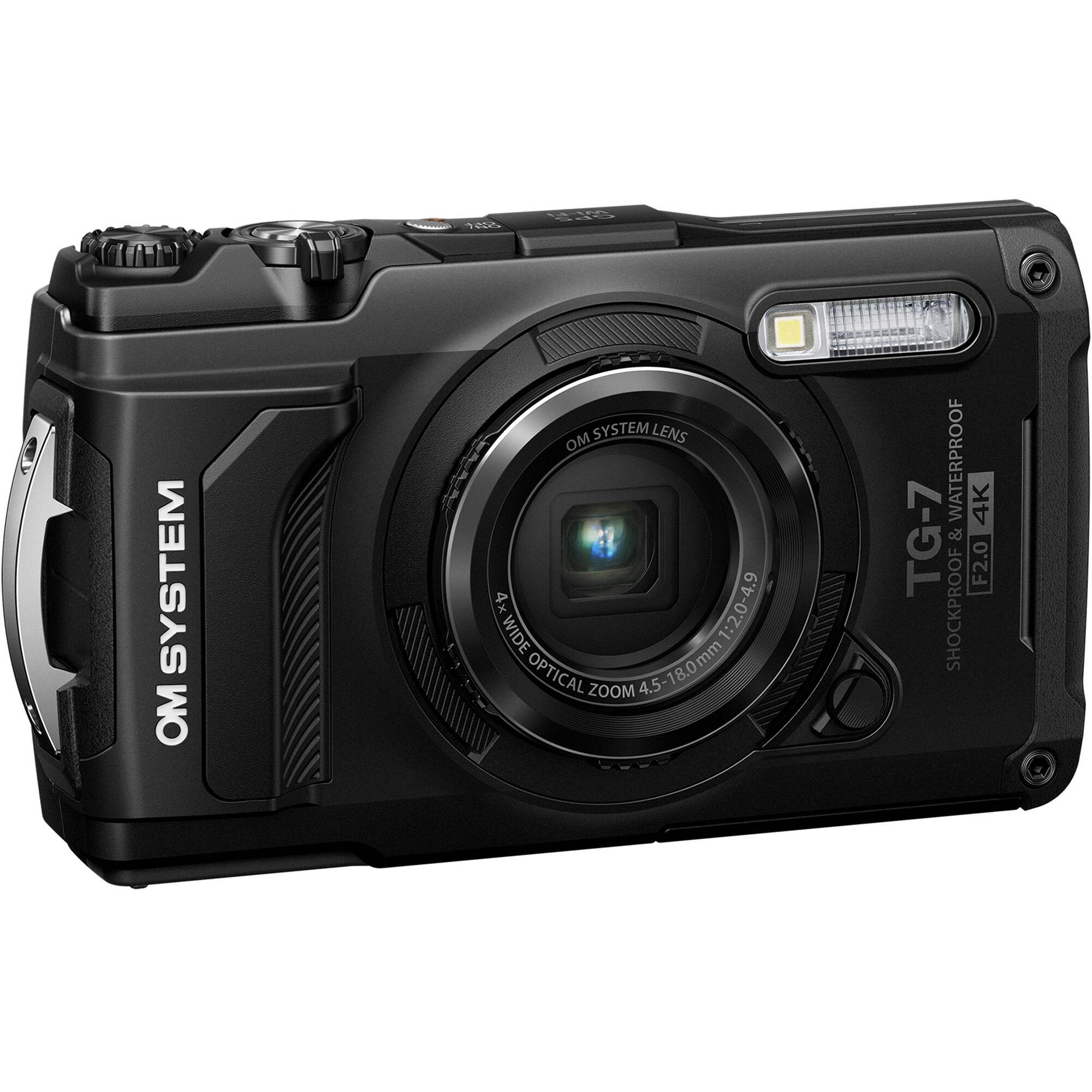 OM System TG-7 Digital Camera (Black)