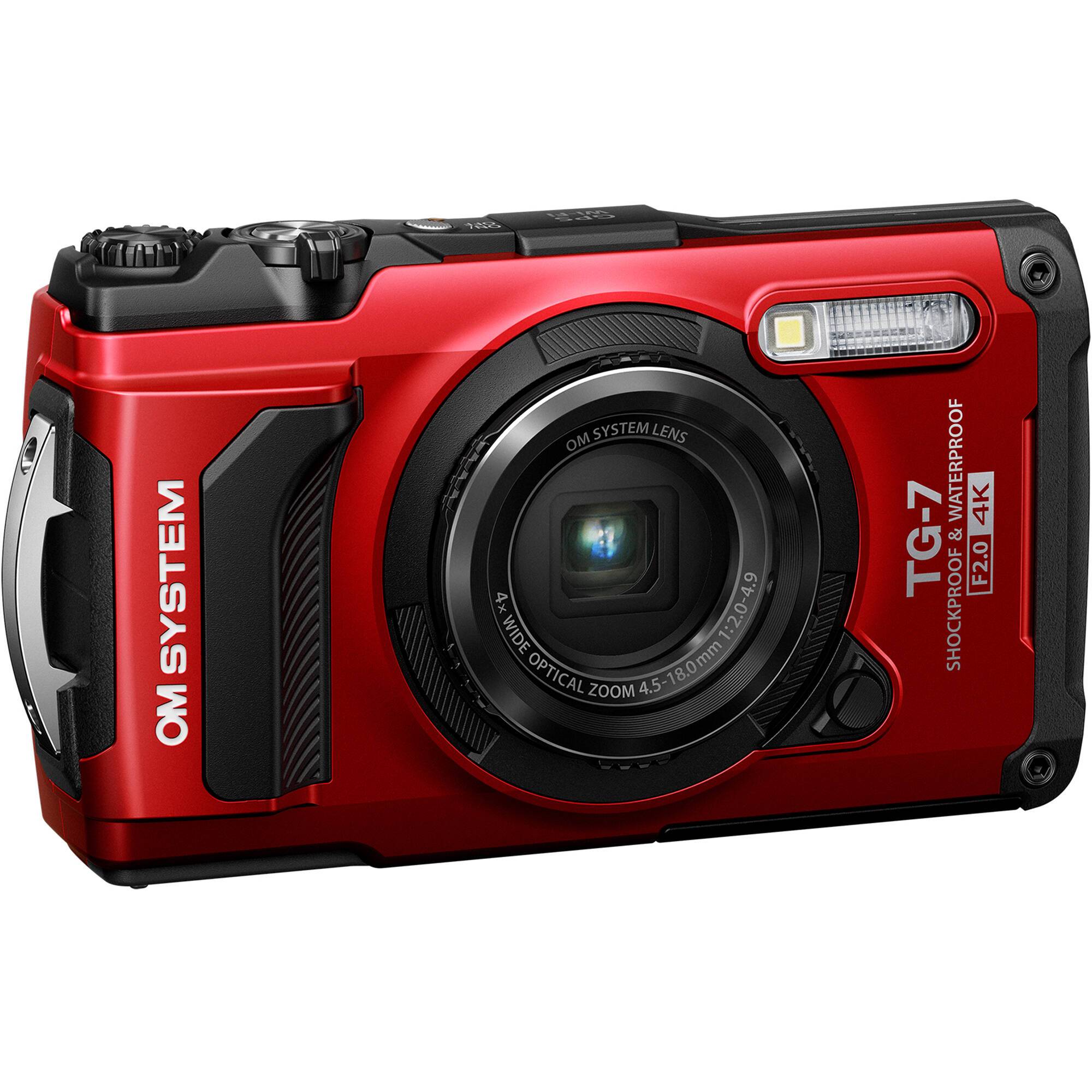 OM System TG-7 Digital Camera (Red)