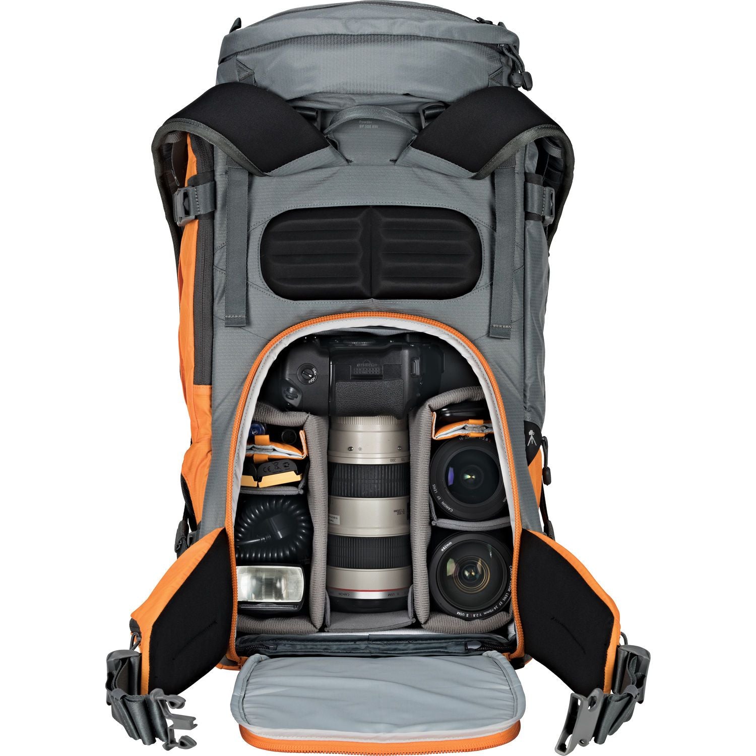 Lowepro Powder Backpack 500 AW - Gray and Orange