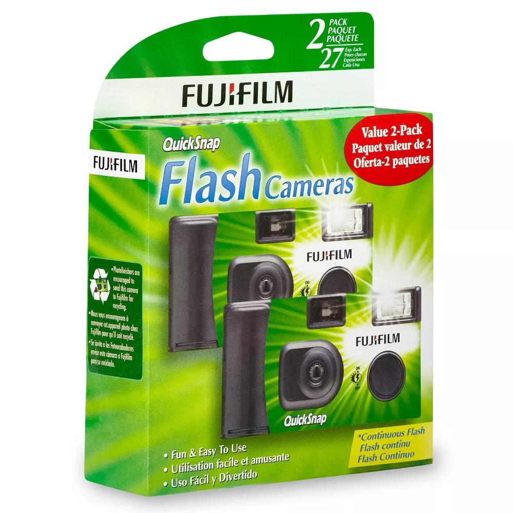 Fujifilm Quicksnap Flash 400 Disposable Camera with Flash (2 Pack)