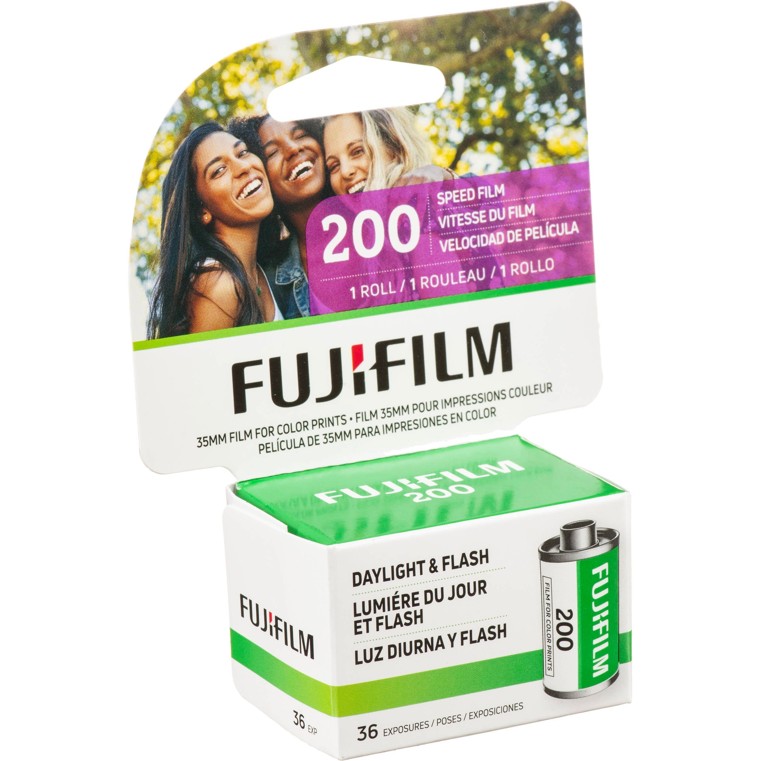 FUJIFILM Fujicolor 200-36 Color Negative Film (35mm Roll Film, 36 Exposures) Carded