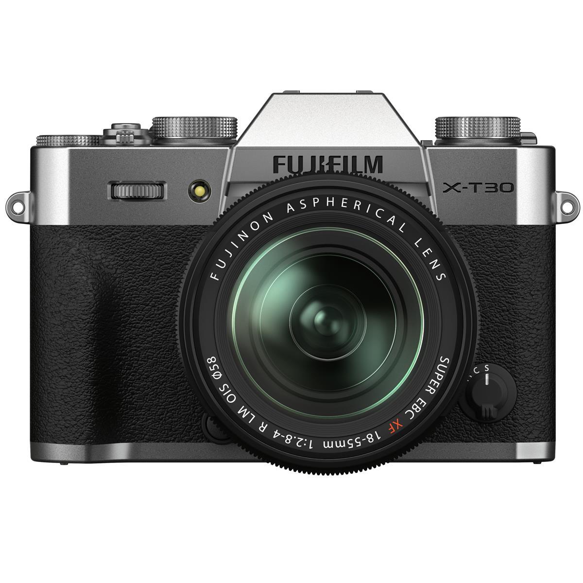 Fujifilm X-T30 II Mirrorless Camera Body with XF18-55mm Lens Kit (Silver)