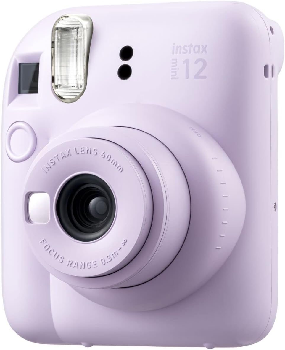 FUJIFILM INSTAX MINI 12 Instant Film Holiday Camera Bundle (Lilac Purple)