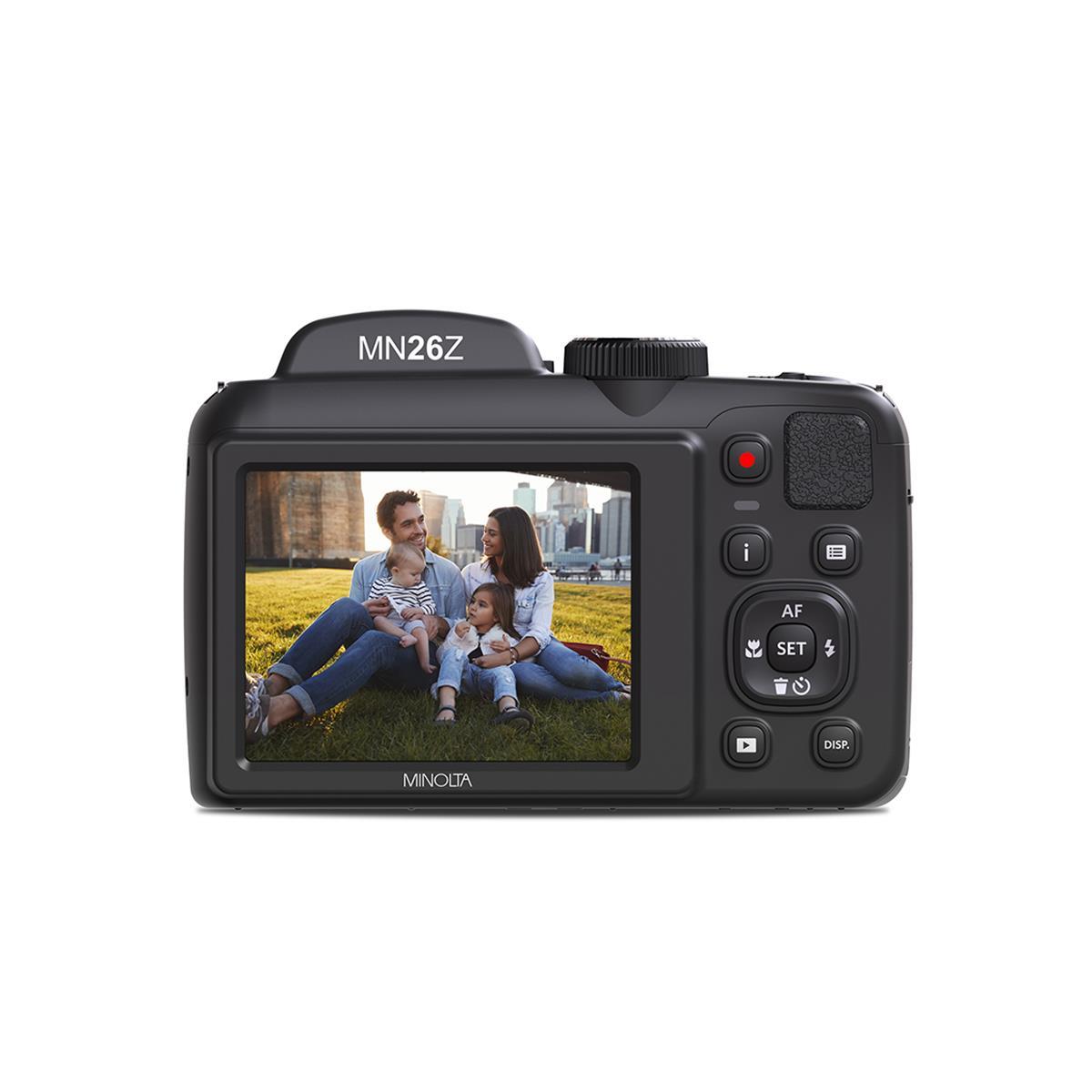 Minolta MN26Z Black  20 Mega Pixels 26x Optical Zoom Digital Camera with 1080p FHD Video