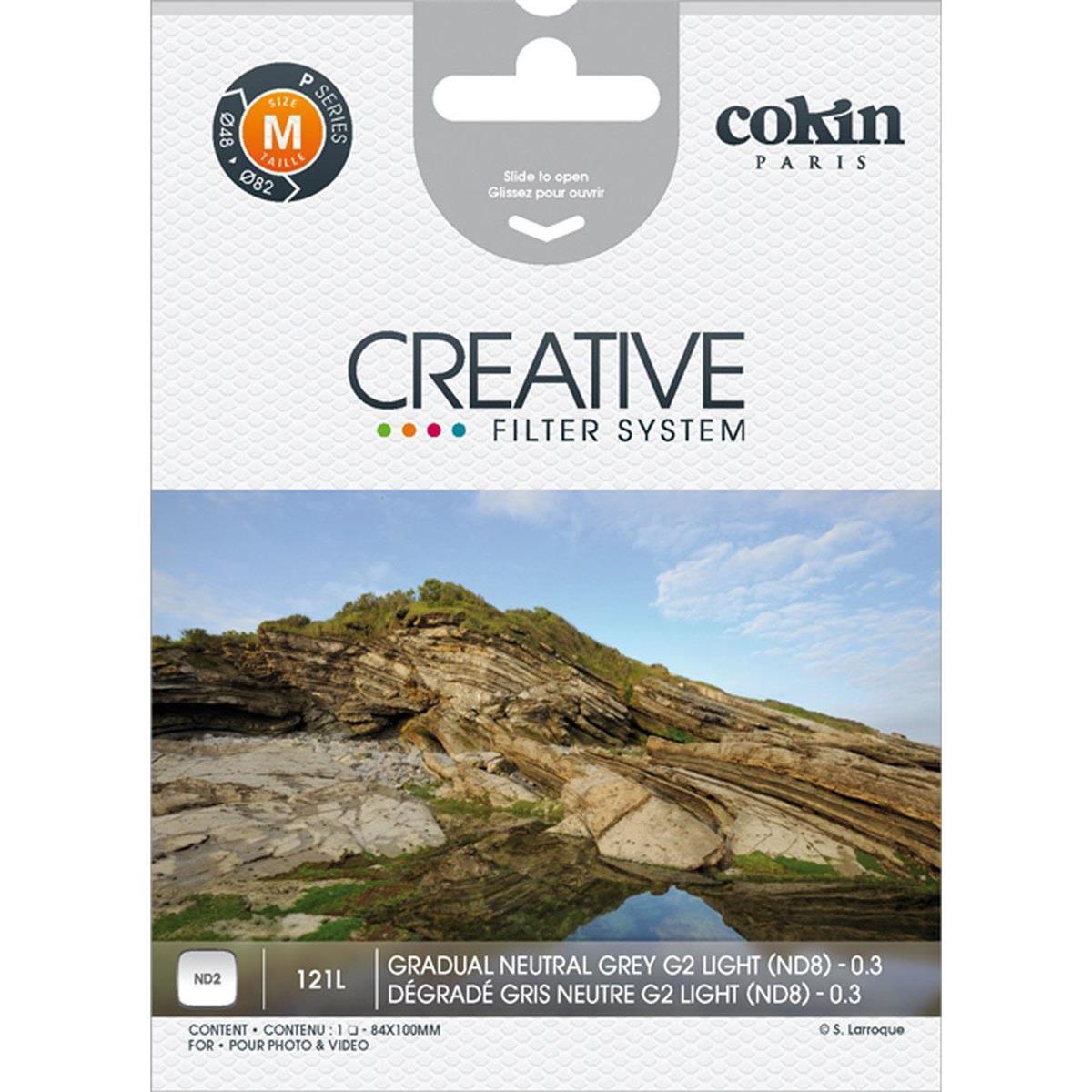 Cokin P-Series P121L Graduated Neutral Density Filter Grey G2 - Light ND2 Filter