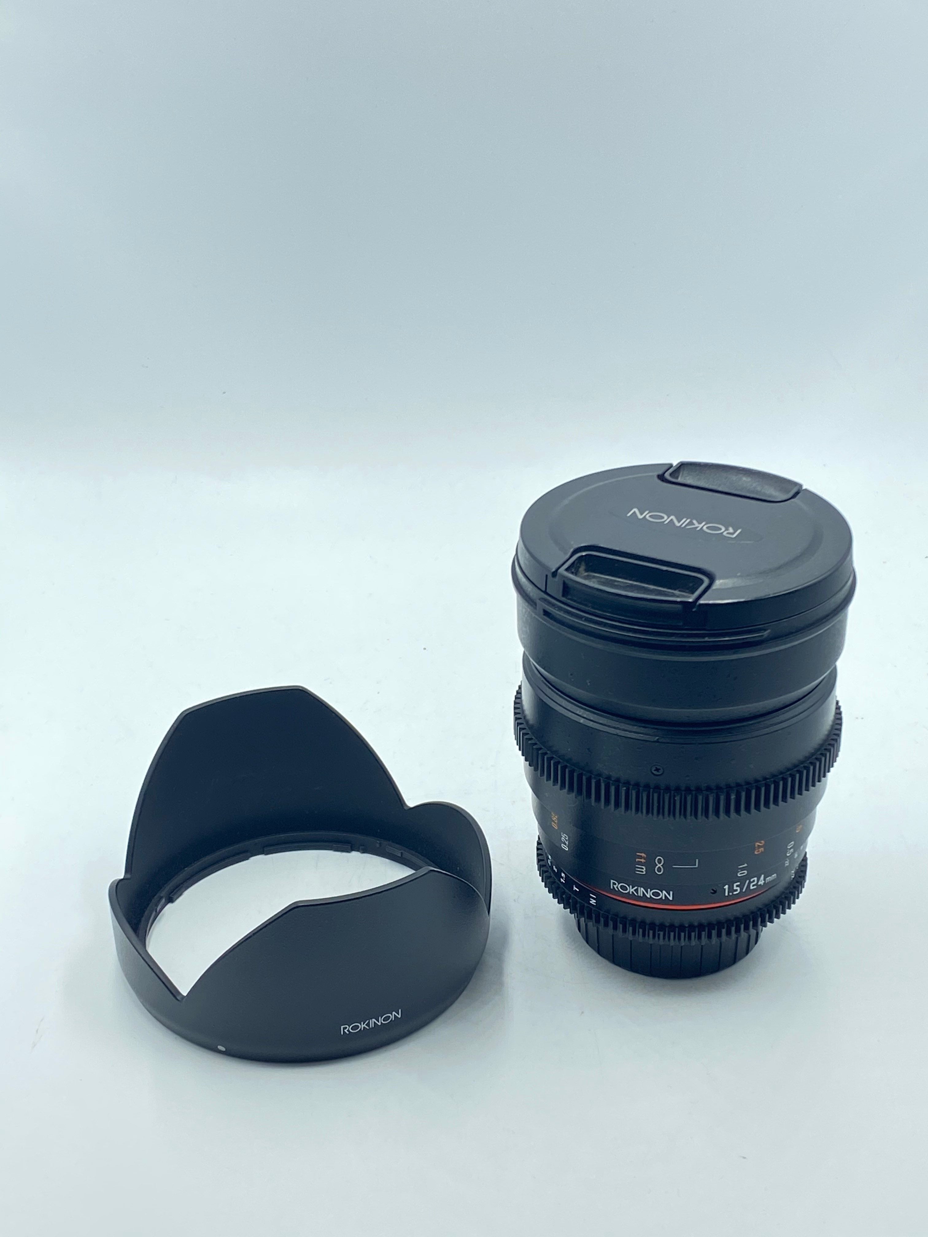 Used Rokinon 24mm T1.5 Cine Wide Angle for  Nikon