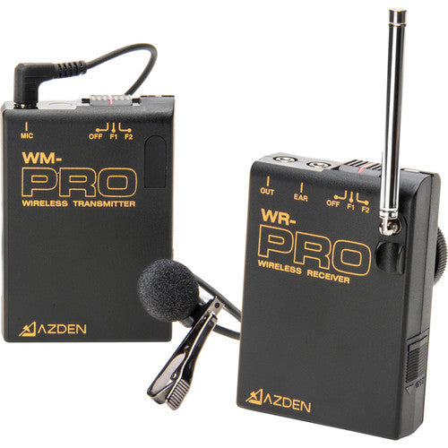 Azden WLX-PRO+i VHF Wireless Lavalier Mic System for Cameras and Mobile Devices