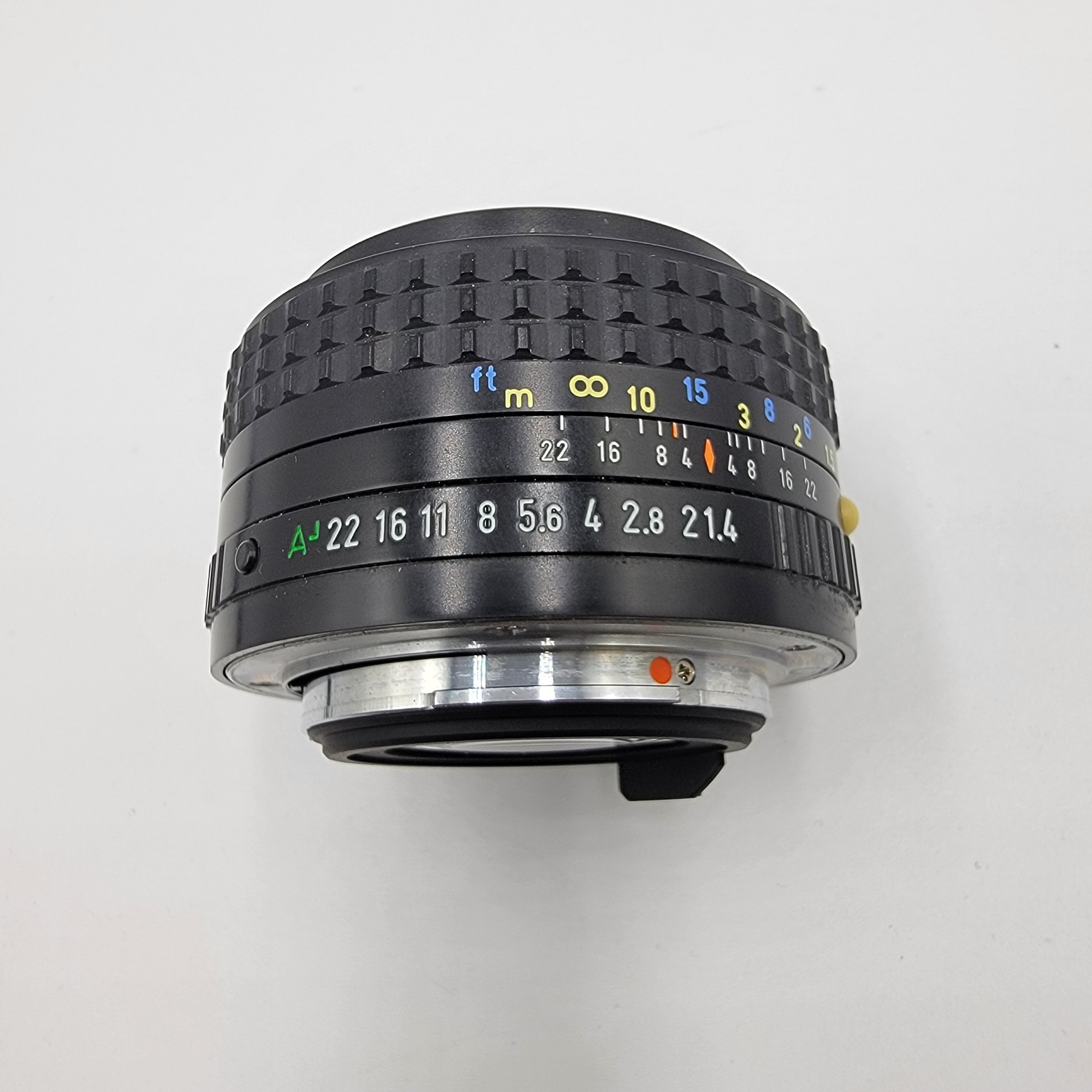 Used Pentax SMC 50mm F1.4 Film Lens W/ Front and Rear caps