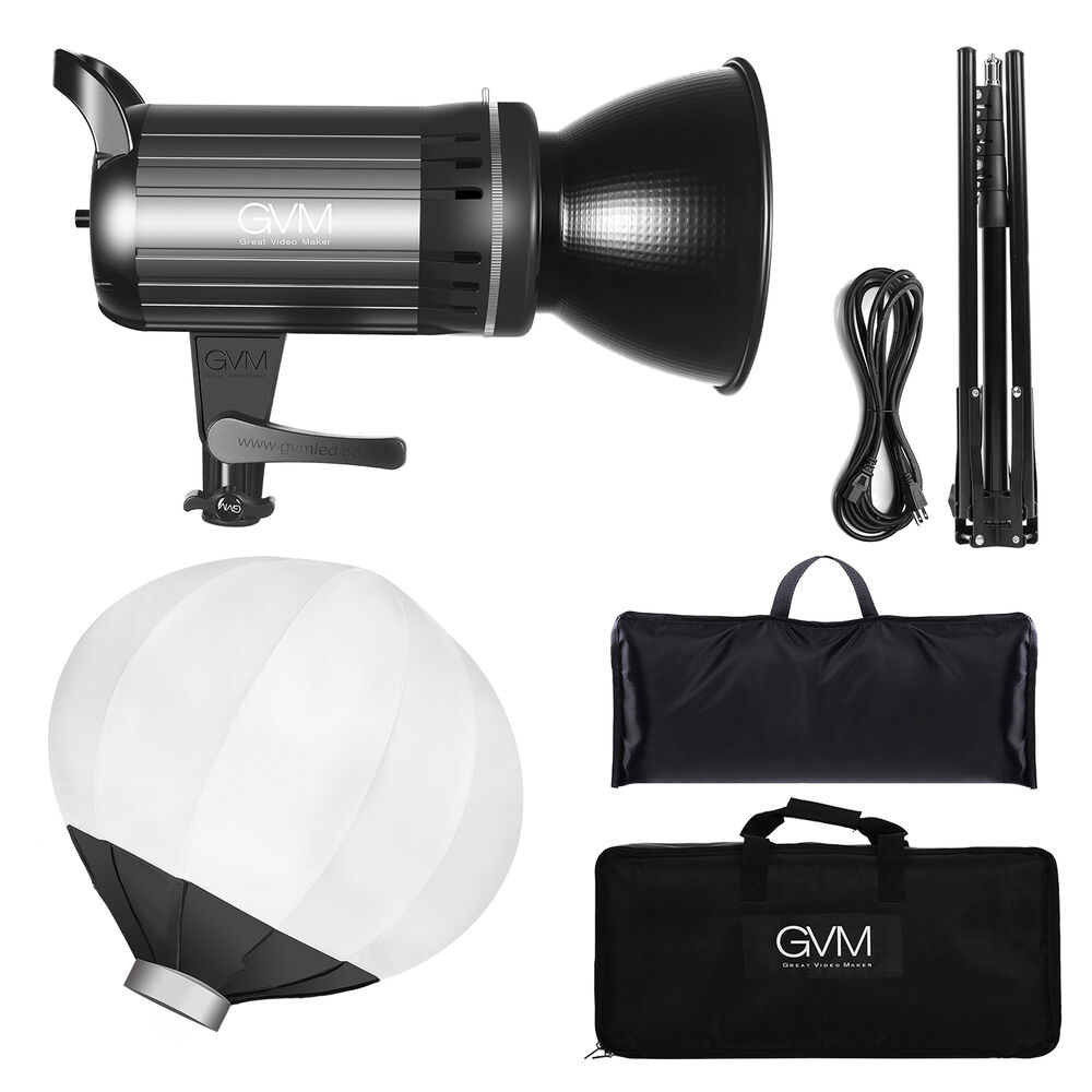 GVM G100W Bi-Color LED Video Light Kit with Lantern Softbox