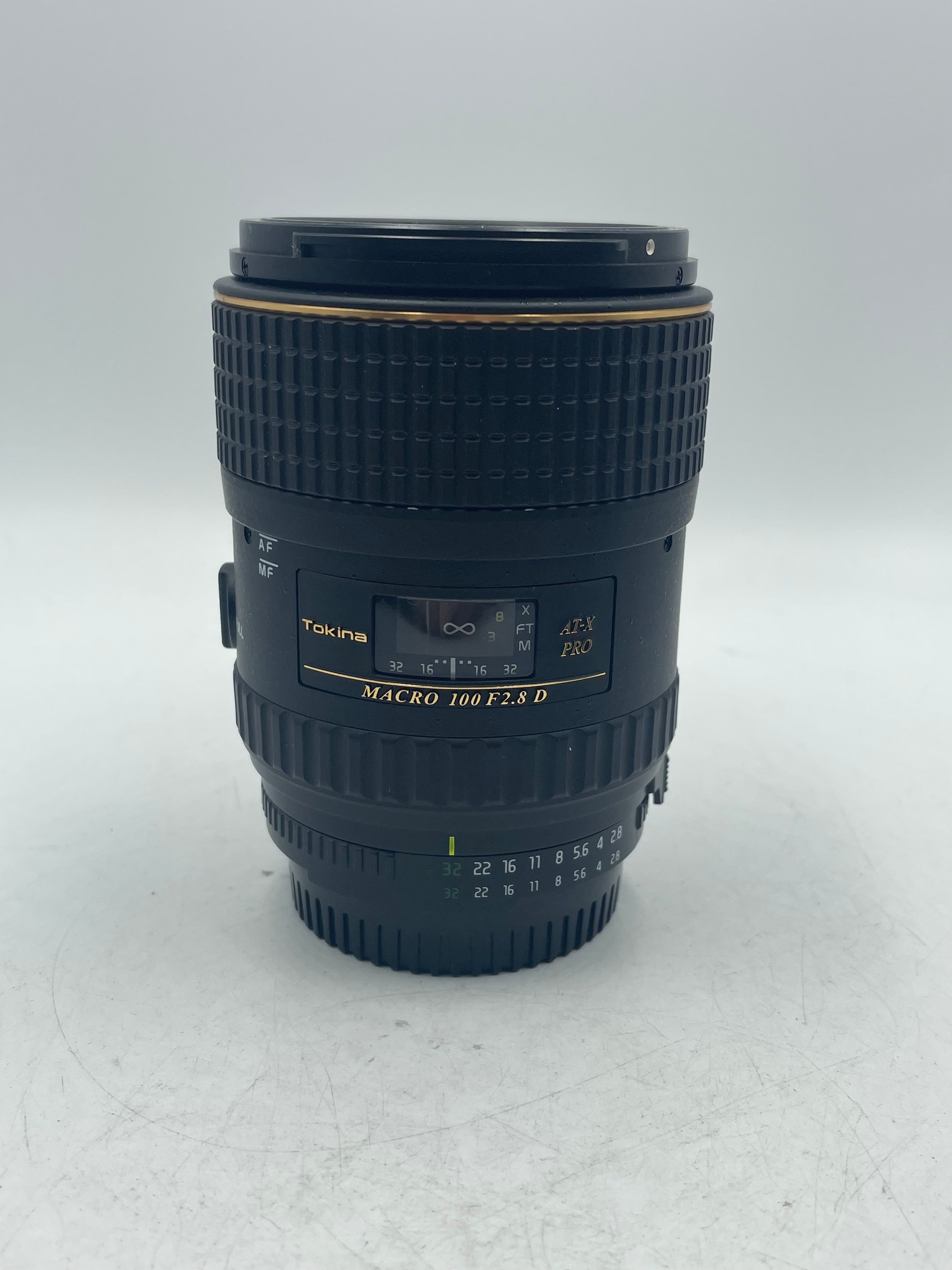 Used Tokina 100mm f2.8 D Macro AT-X Pro for Nikon F-Mount