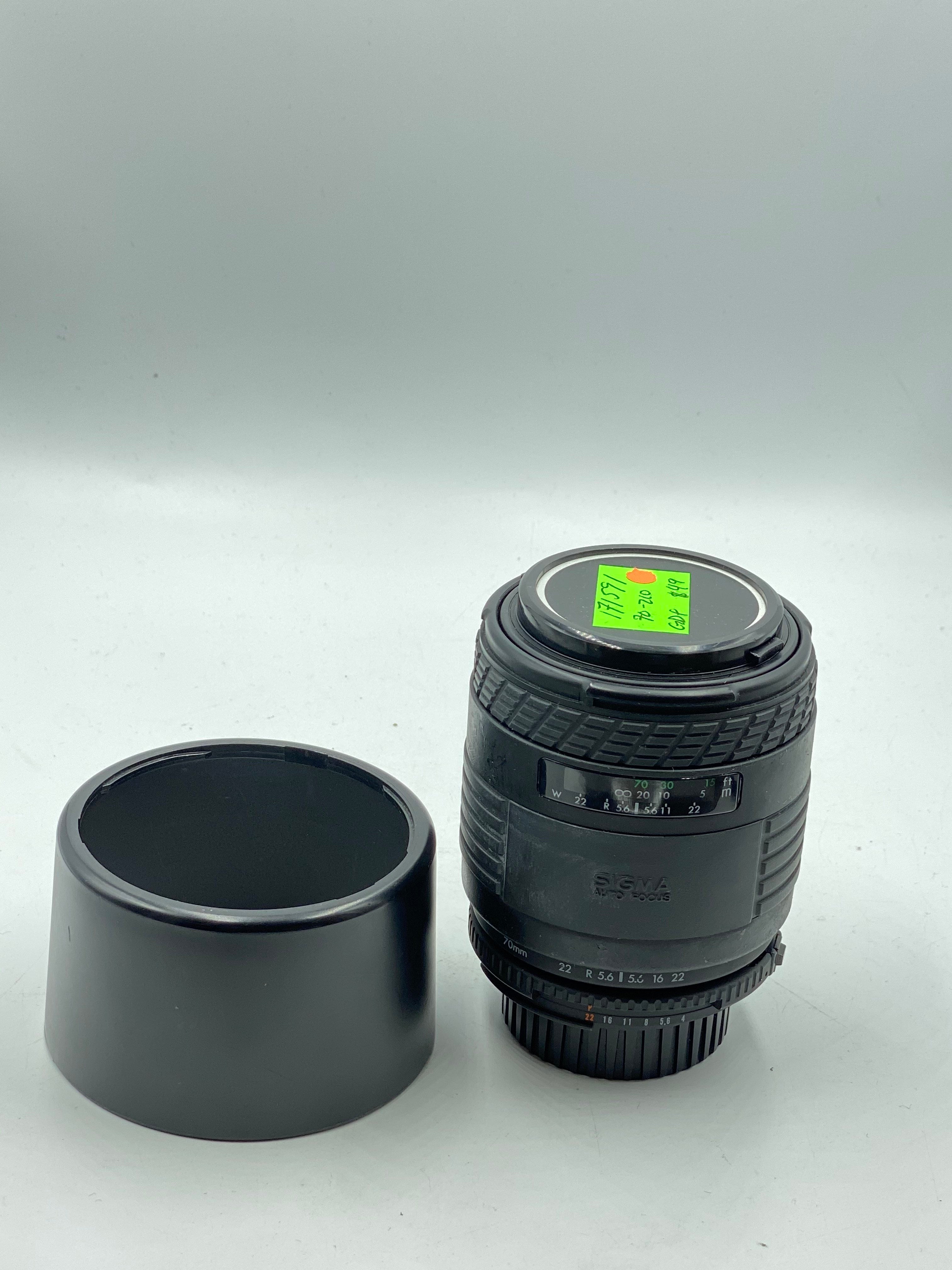 Used Sigma 70-210mm F4-5.6 UC Af Zoom lens for Nikon