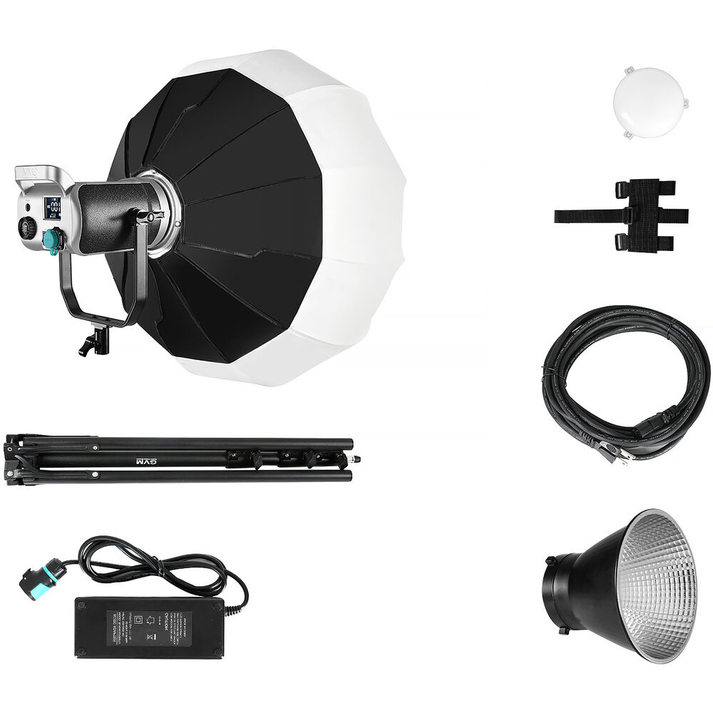 GVM SD300D Bi-Color LED Video Spotlight Kit with Stand and Softbox