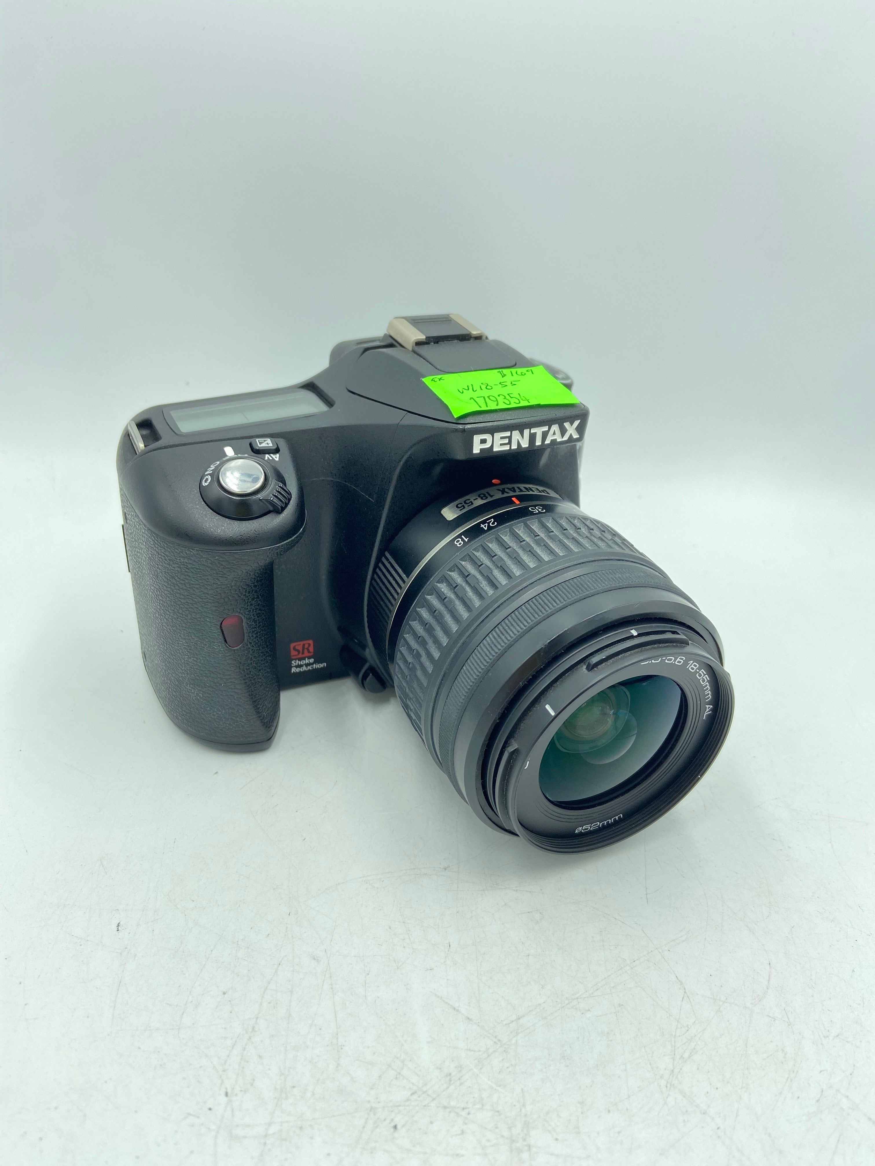 USED Pentax K100D DSLR Body W/ 18-55mm F3.5-5.6