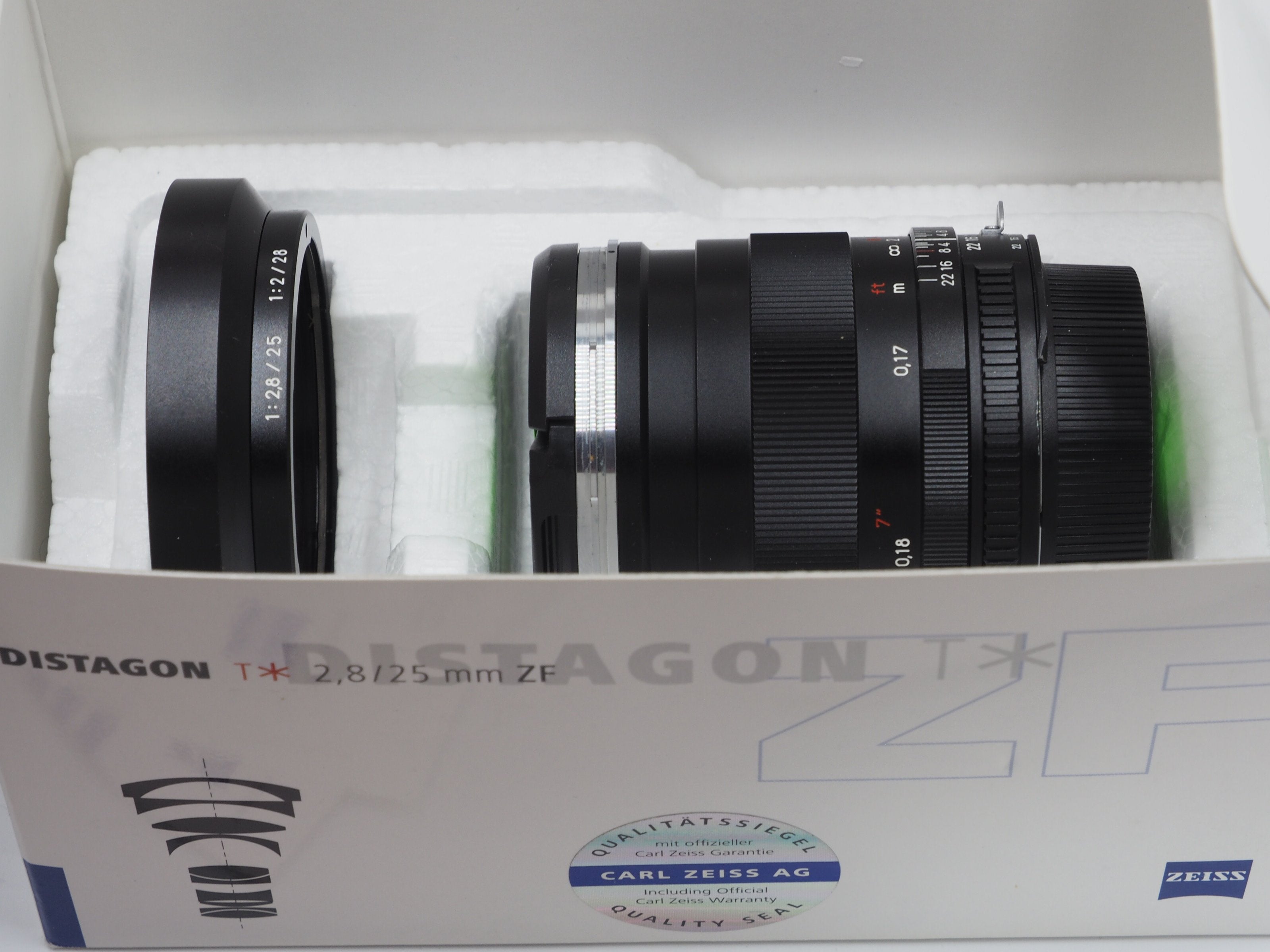 Used Zeiss 25mm f2.8 Distagon T* (ZF) Lens