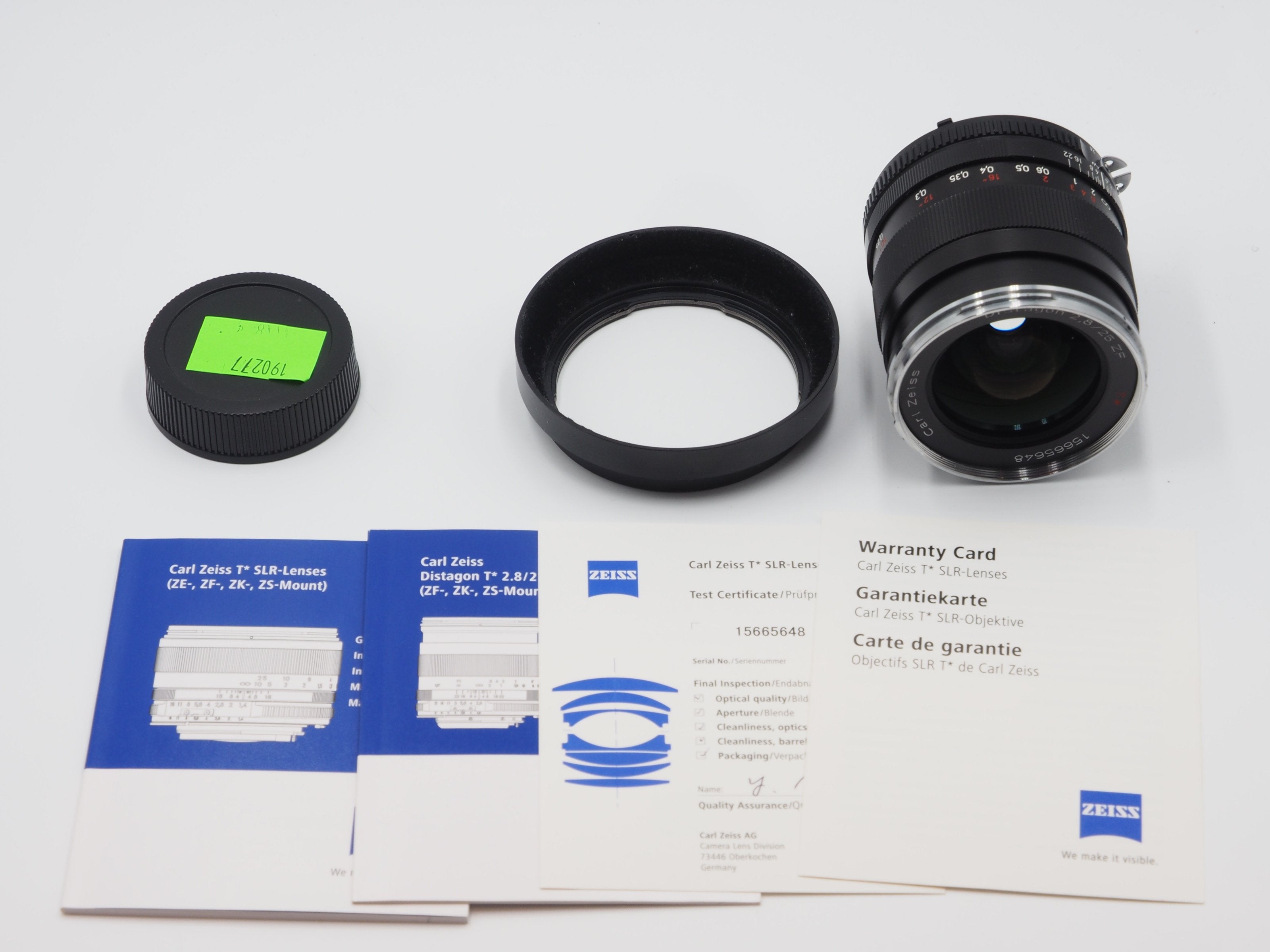 Used Zeiss 25mm f2.8 Distagon T* (ZF) Lens