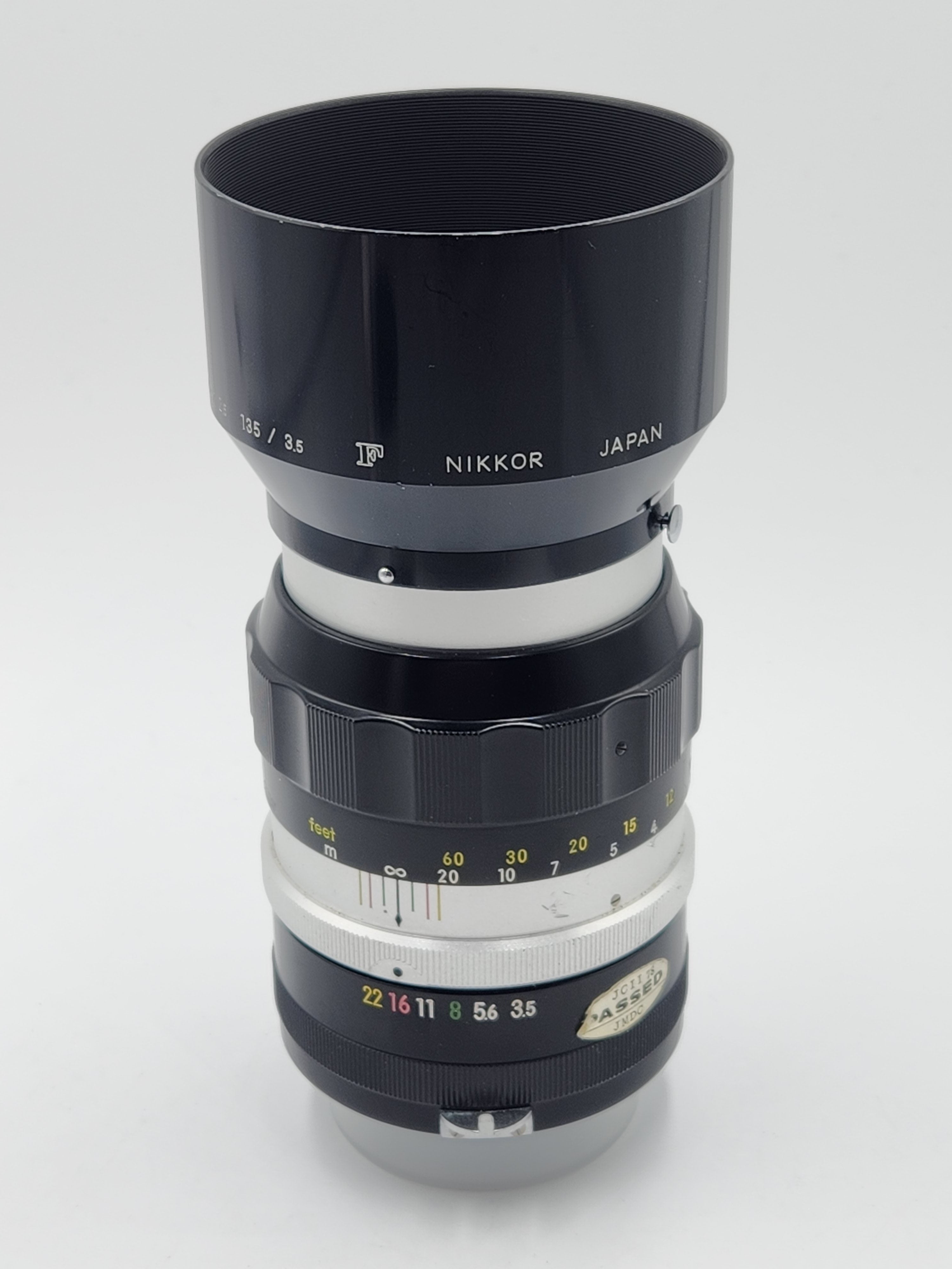 Used Nikon 135mm f3.5 Nikkor-Q (F-mt) Lens