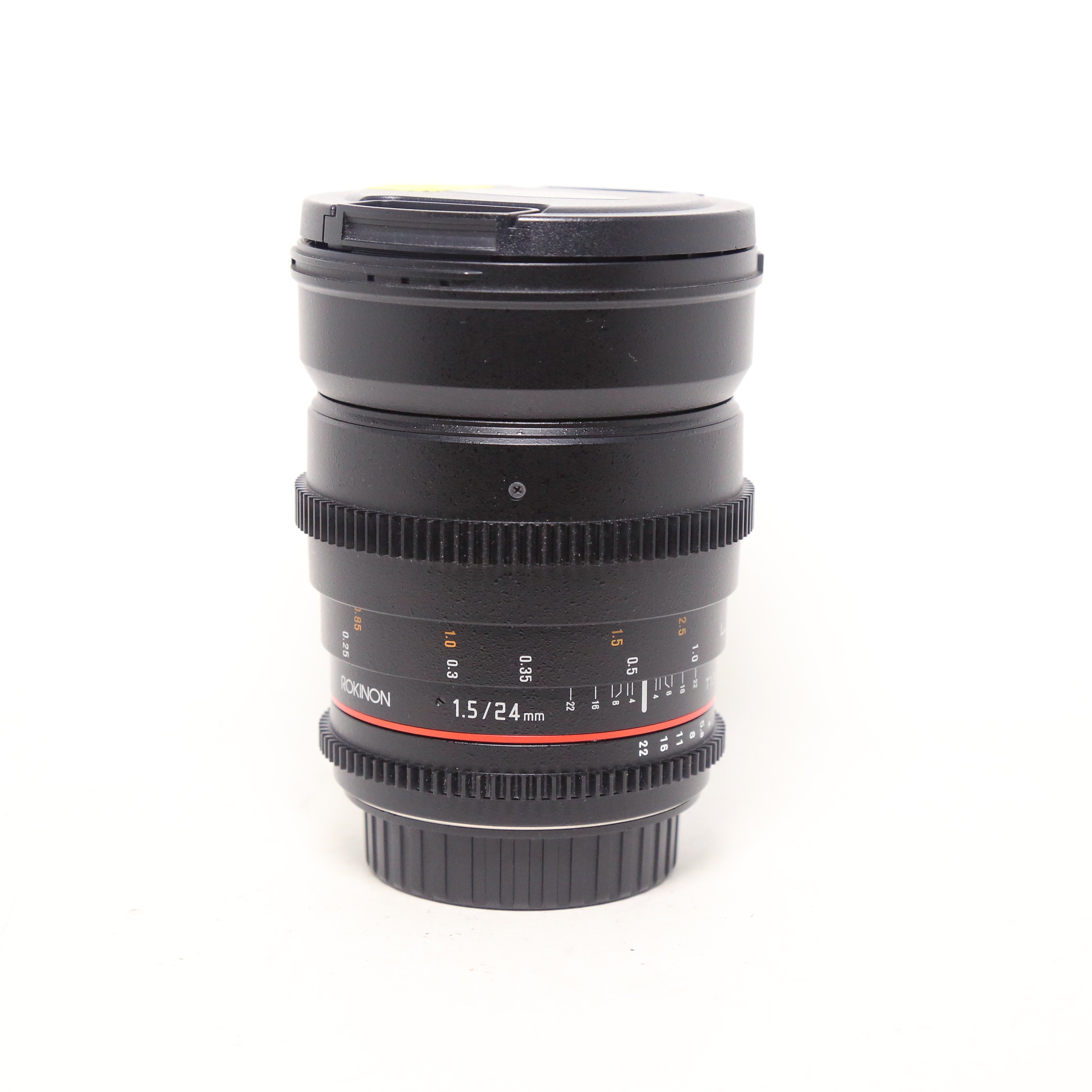 USED Rokinon 24mm T1.5 Cine Wide Angle for  Nikon