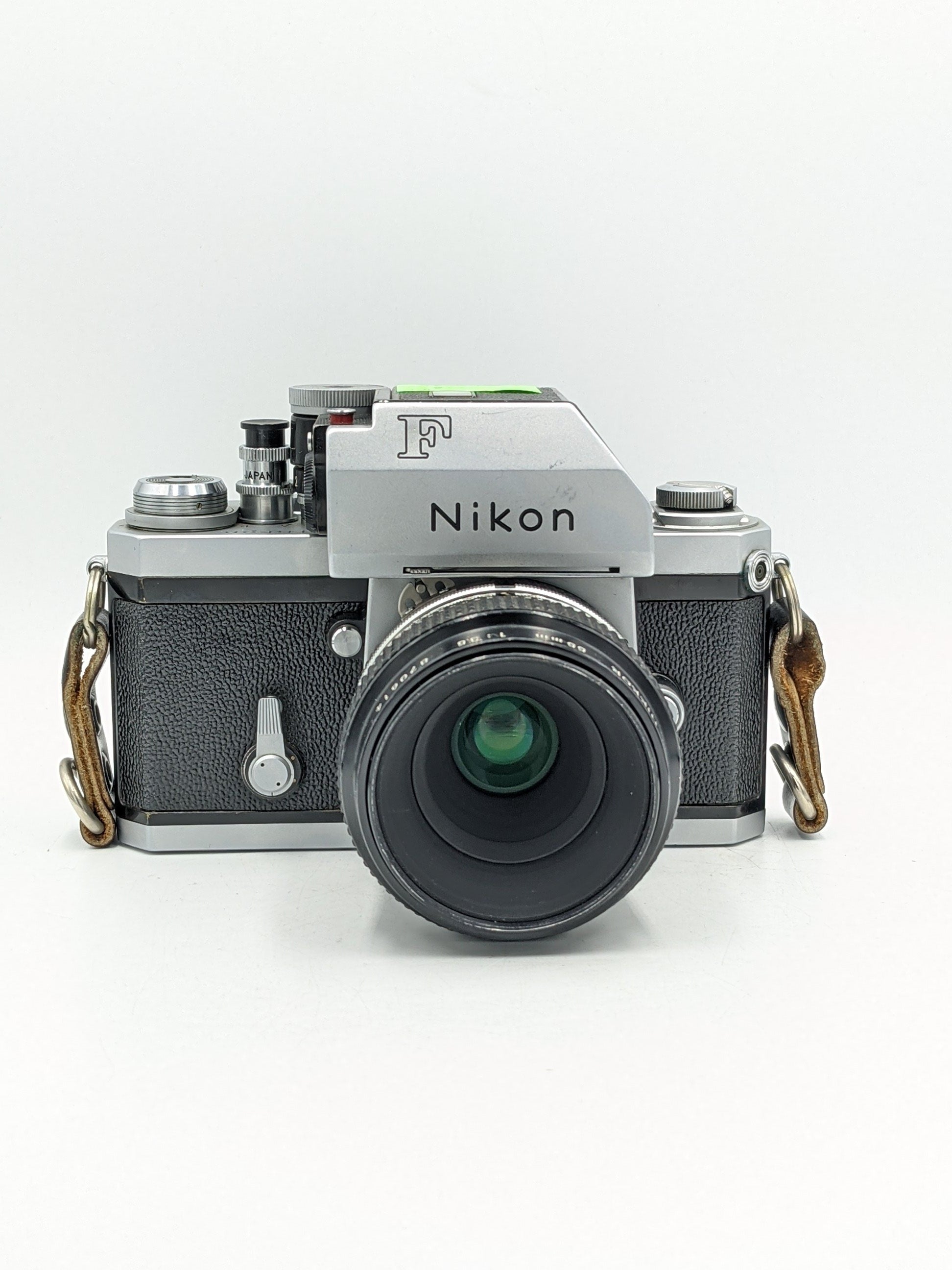 USED Nikon F Film SLR W/ 55mm F3.5 Micro Lens