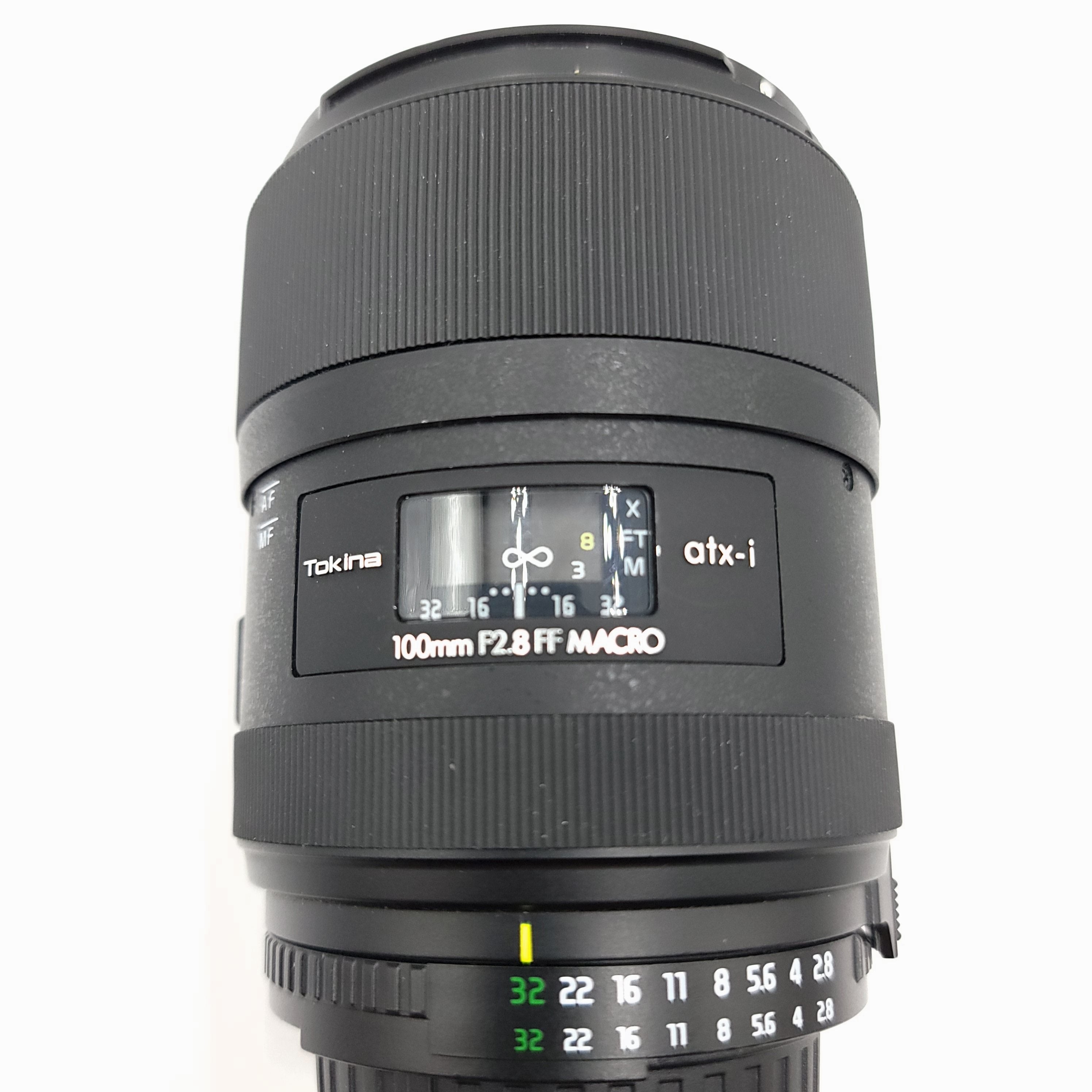 Used Tokina 100mm f2.8 FF Macro ATX-I (Nikon-F)