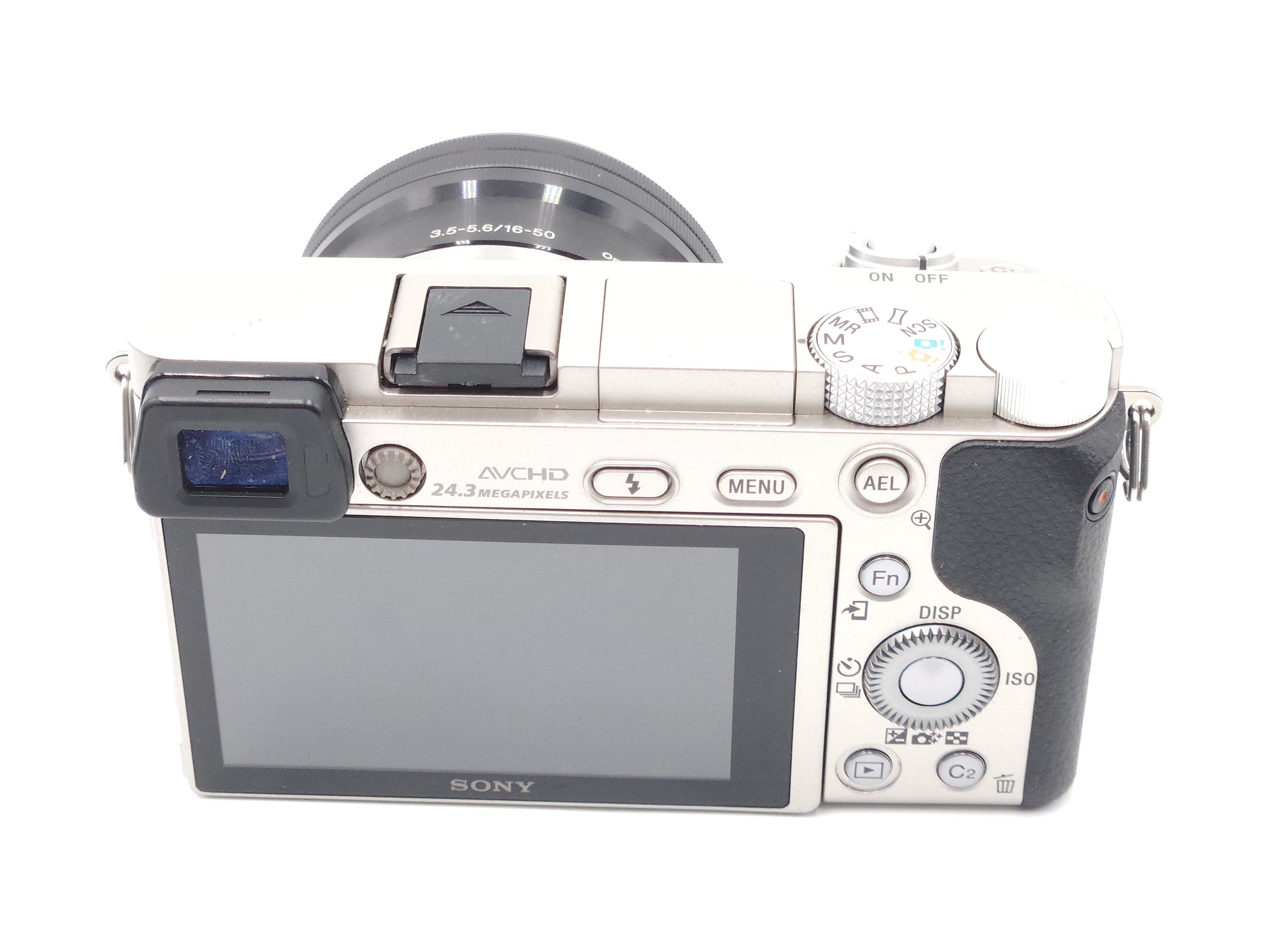 Used Sony Alpha a6000 Mirrorless Digital Camera w/16-50mm PZ Lens (Silver)