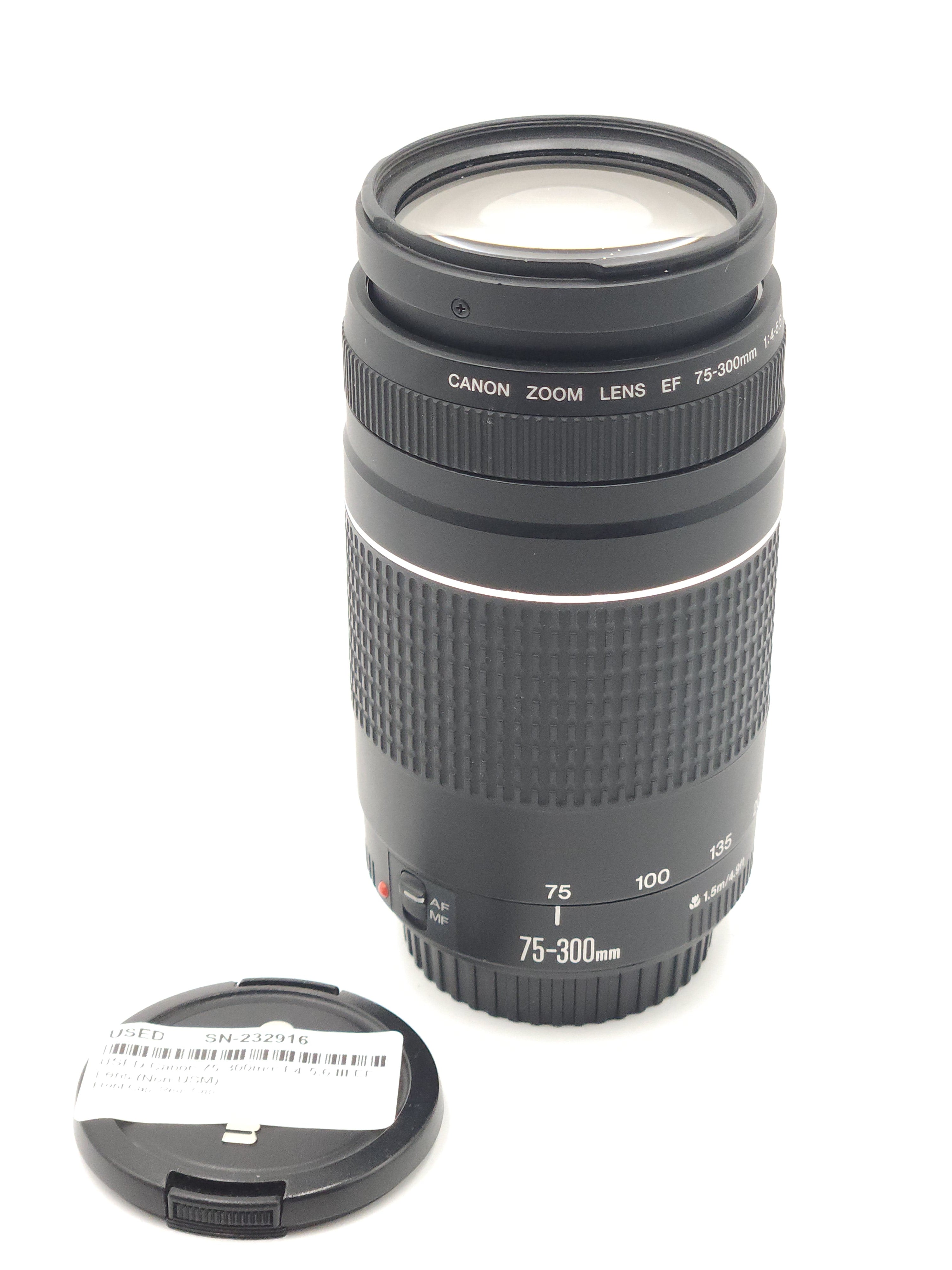 USED Canon 75-300mm F4-5.6 III EF Lens (Non-USM)