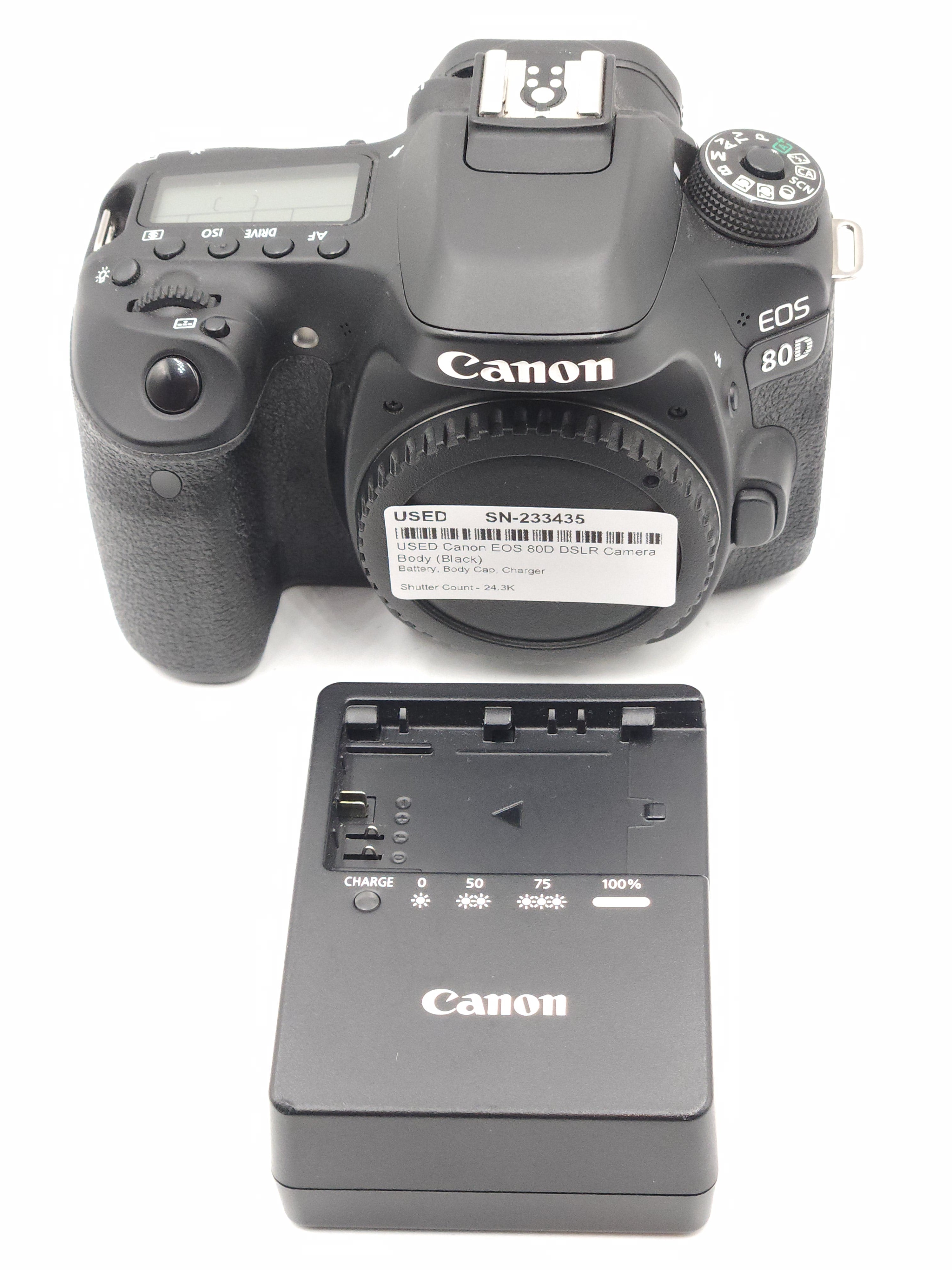 USED Canon EOS 80D DSLR Camera Body (Black)