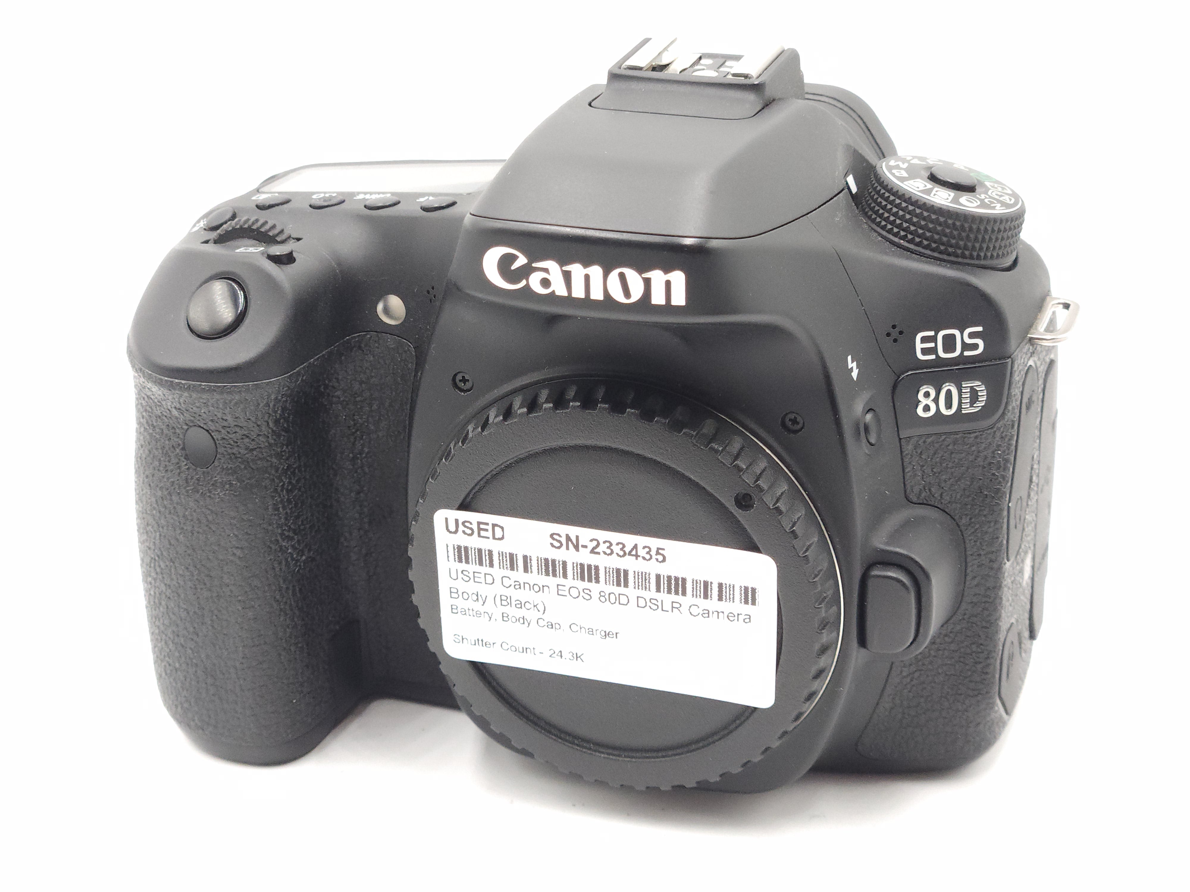 USED Canon EOS 80D DSLR Camera Body (Black)