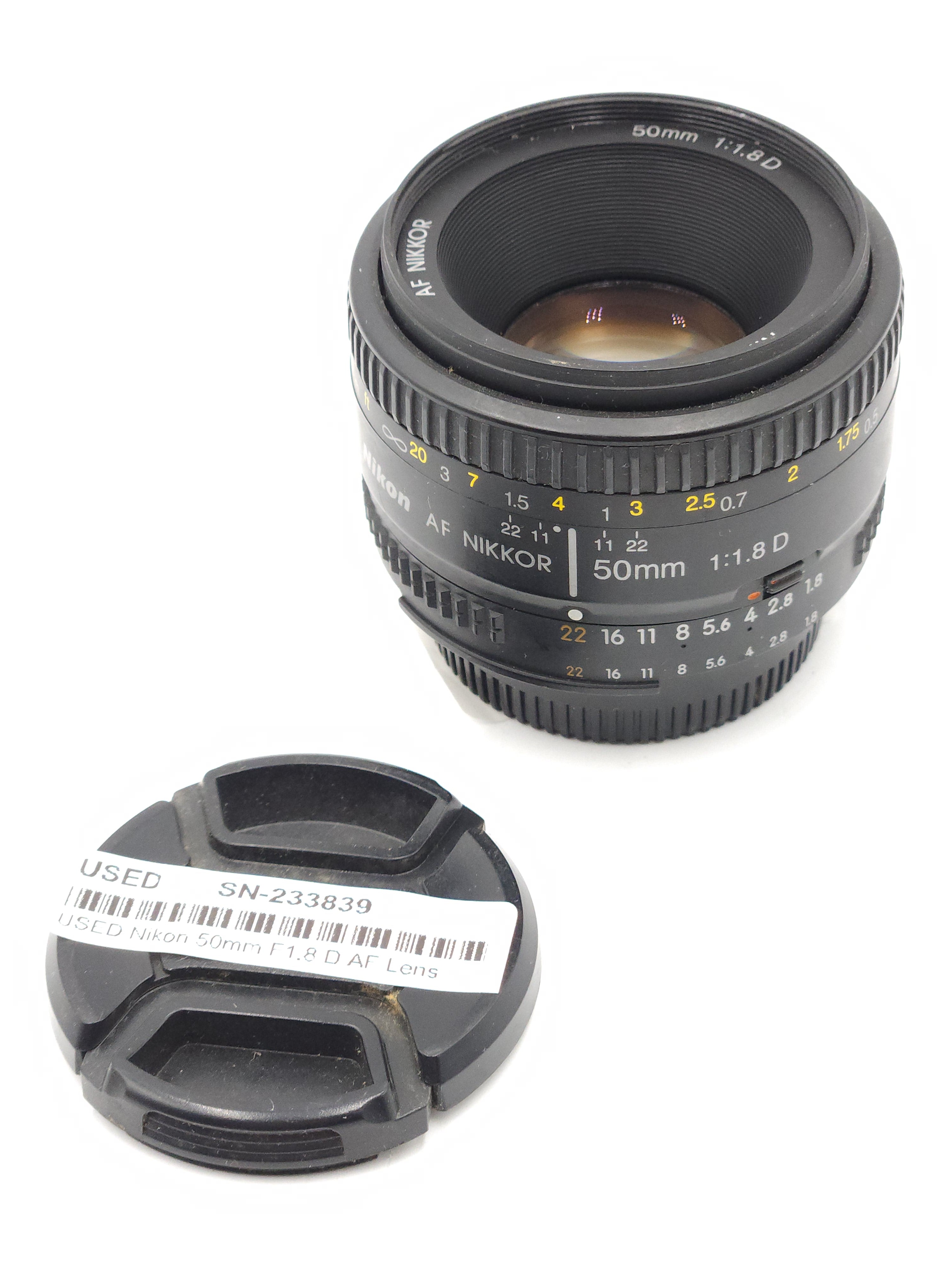 USED Nikon 50mm F1.8 D AF Lens