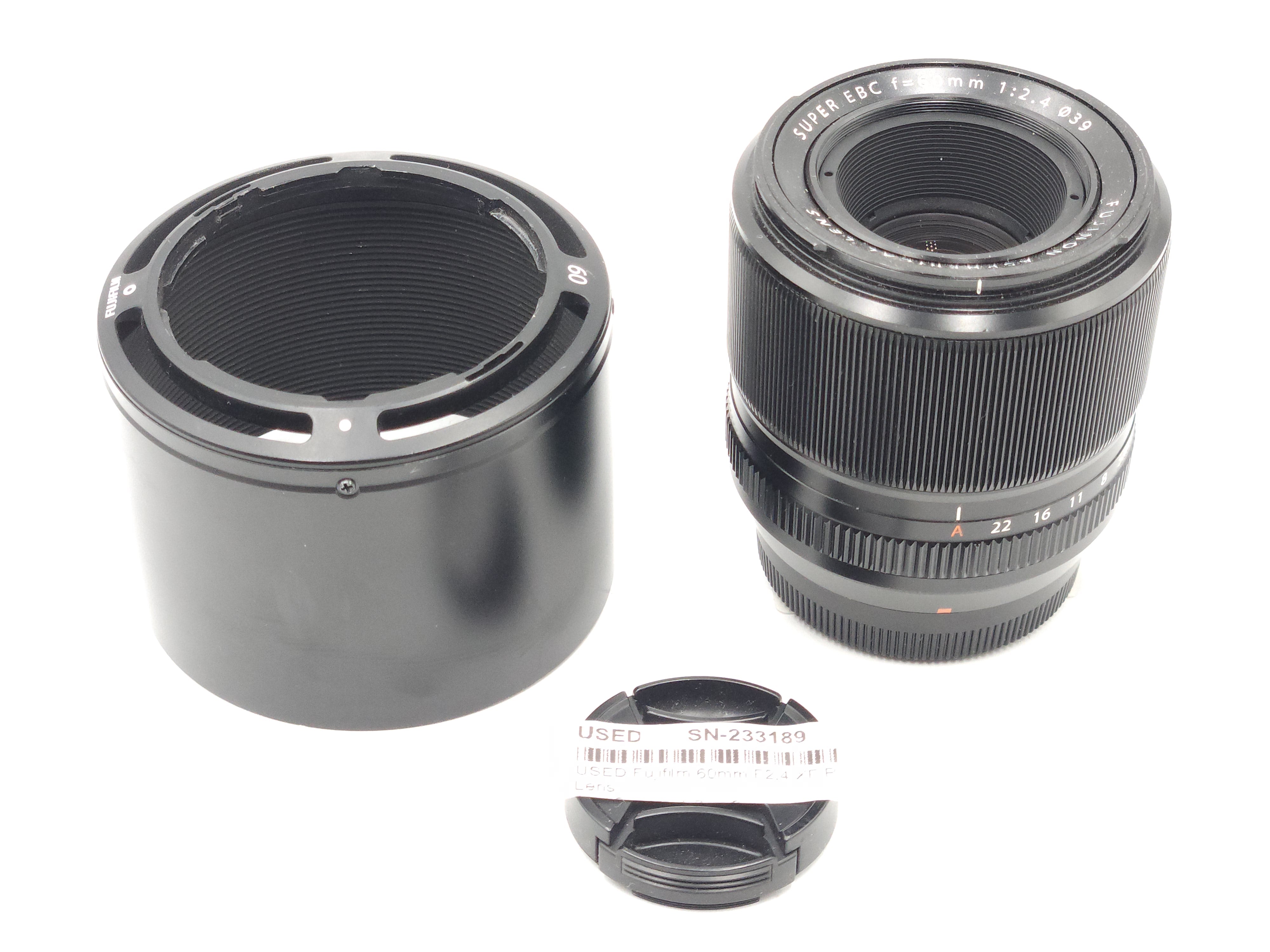 USED Fujifilm 60mm F2.4 XF R Macro Lens