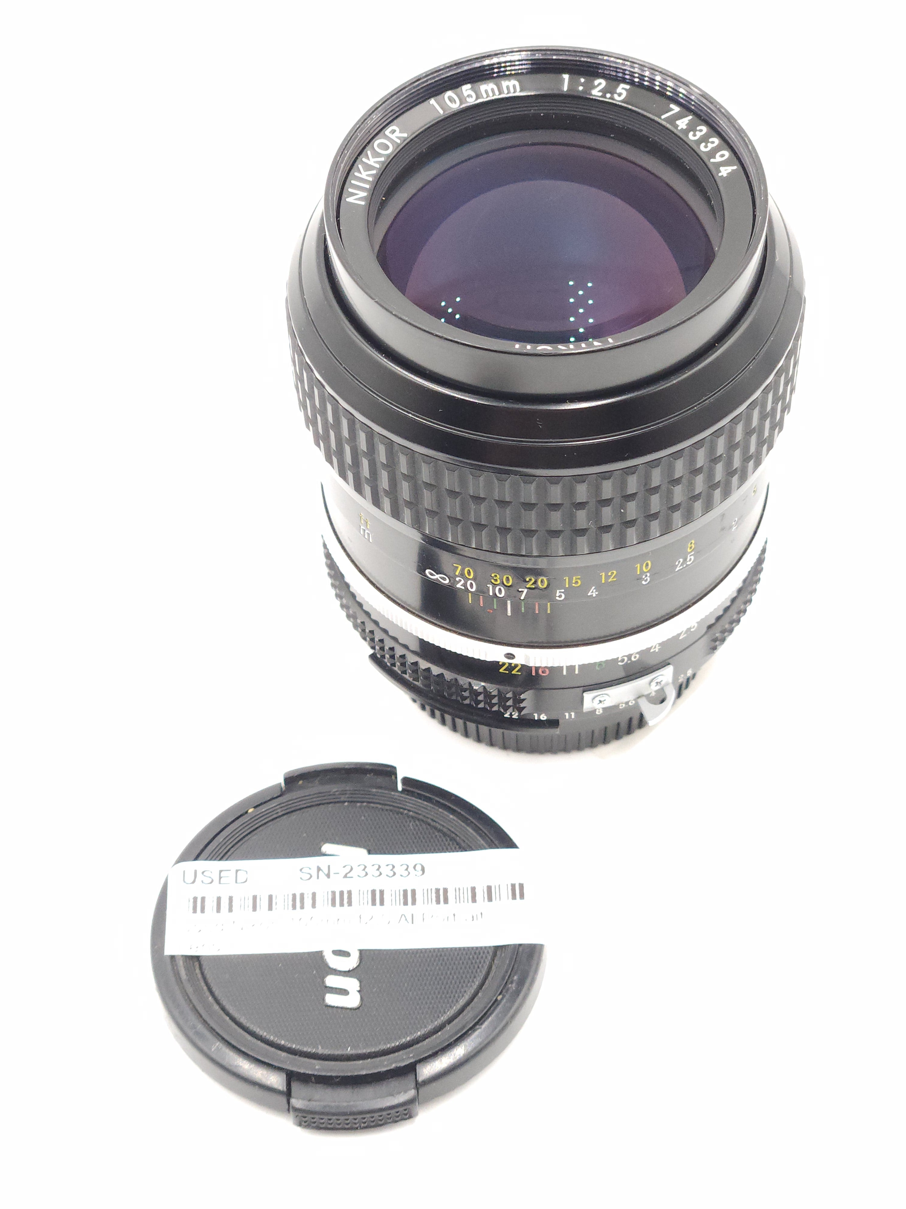 Used Nikon 105mm f2.5 AI Portrait Lens