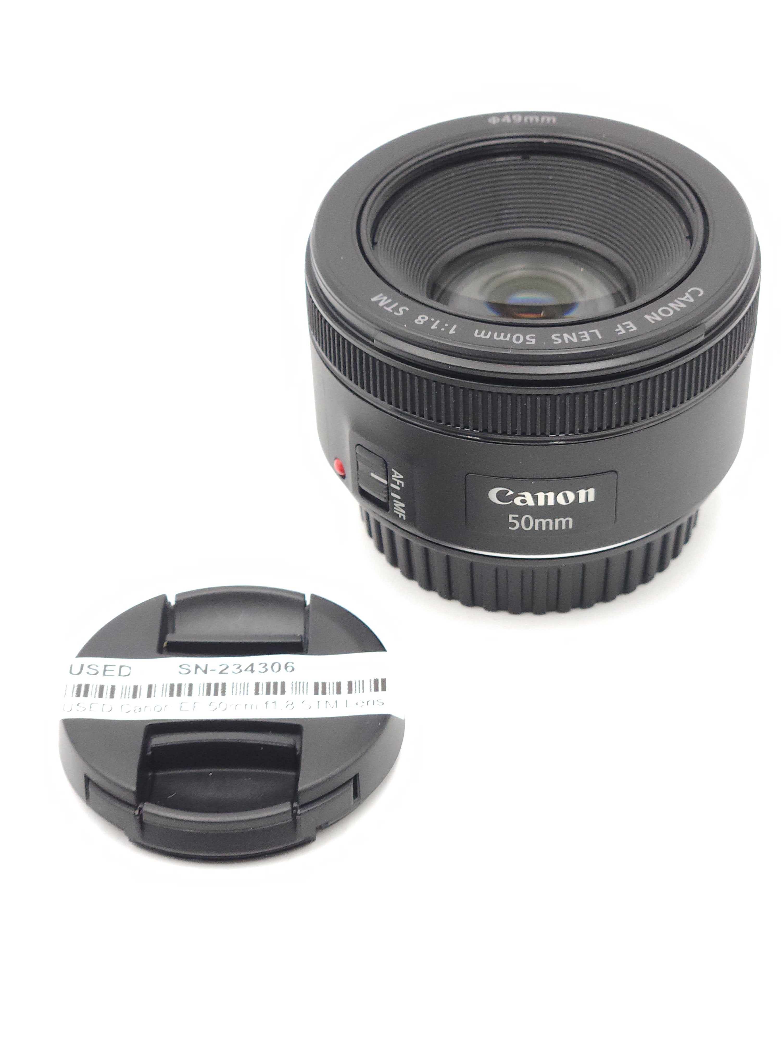 USED Canon EF 50mm f1.8 STM Lens