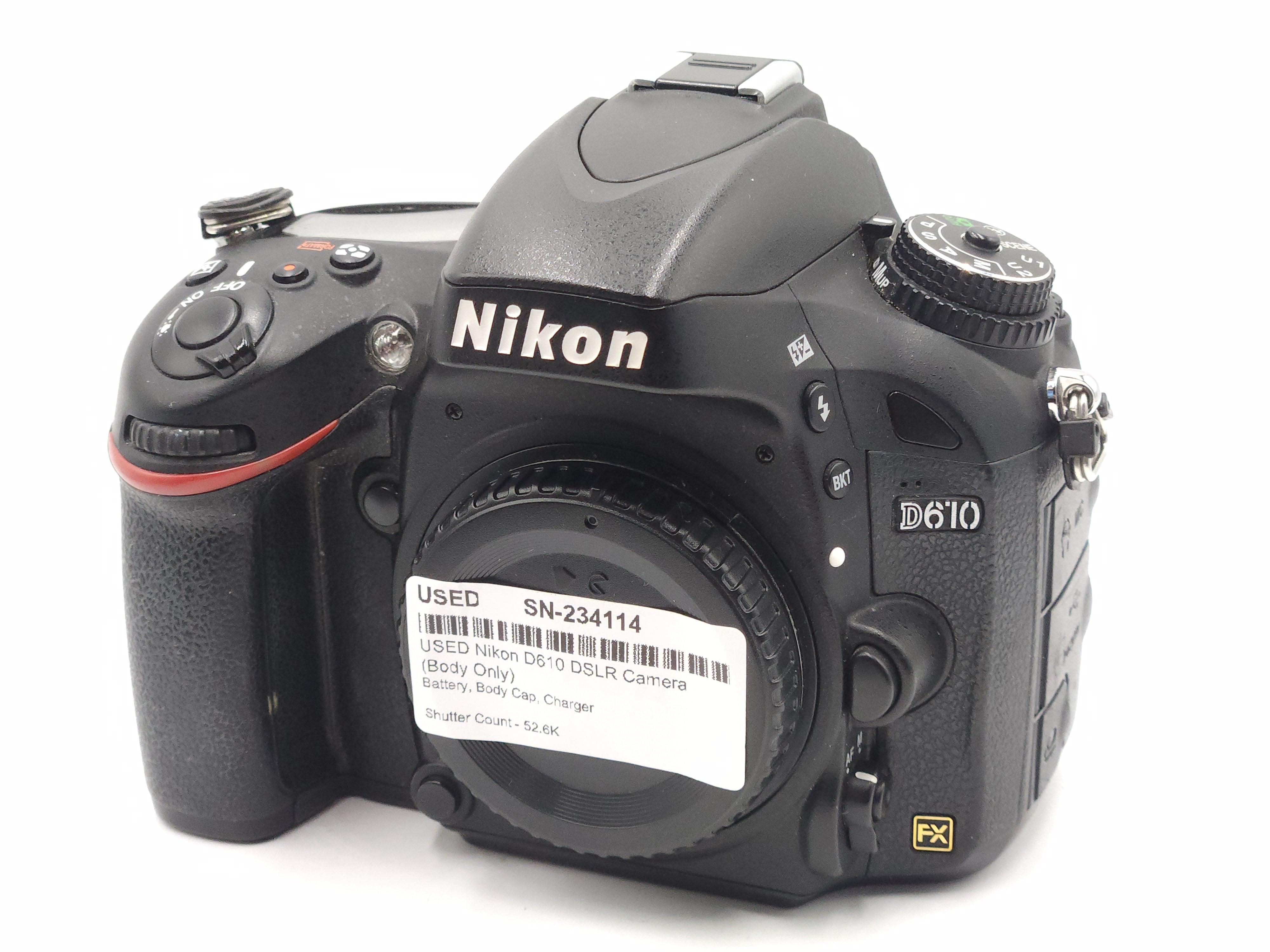 USED Nikon D610 DSLR Camera (Body Only)