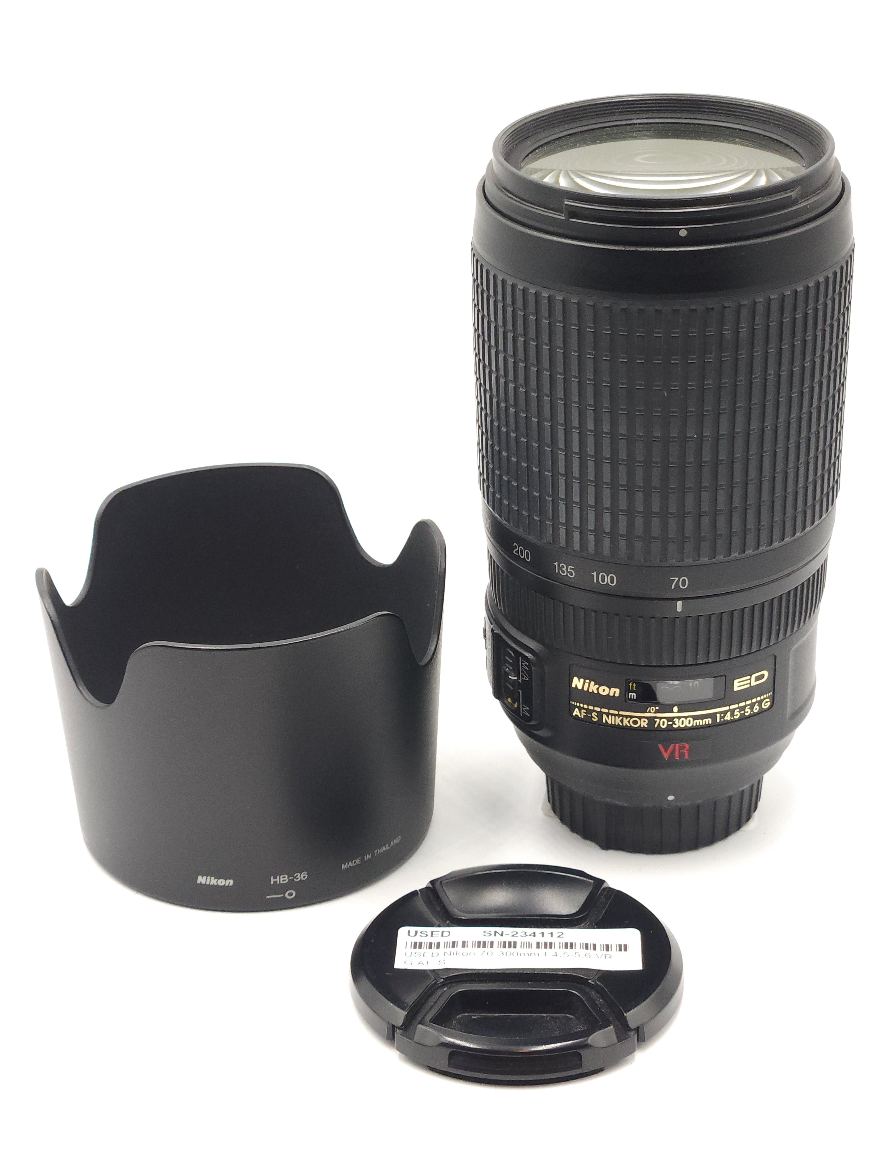 USED Nikon 70-300mm F4.5-5.6 VR G AF-S