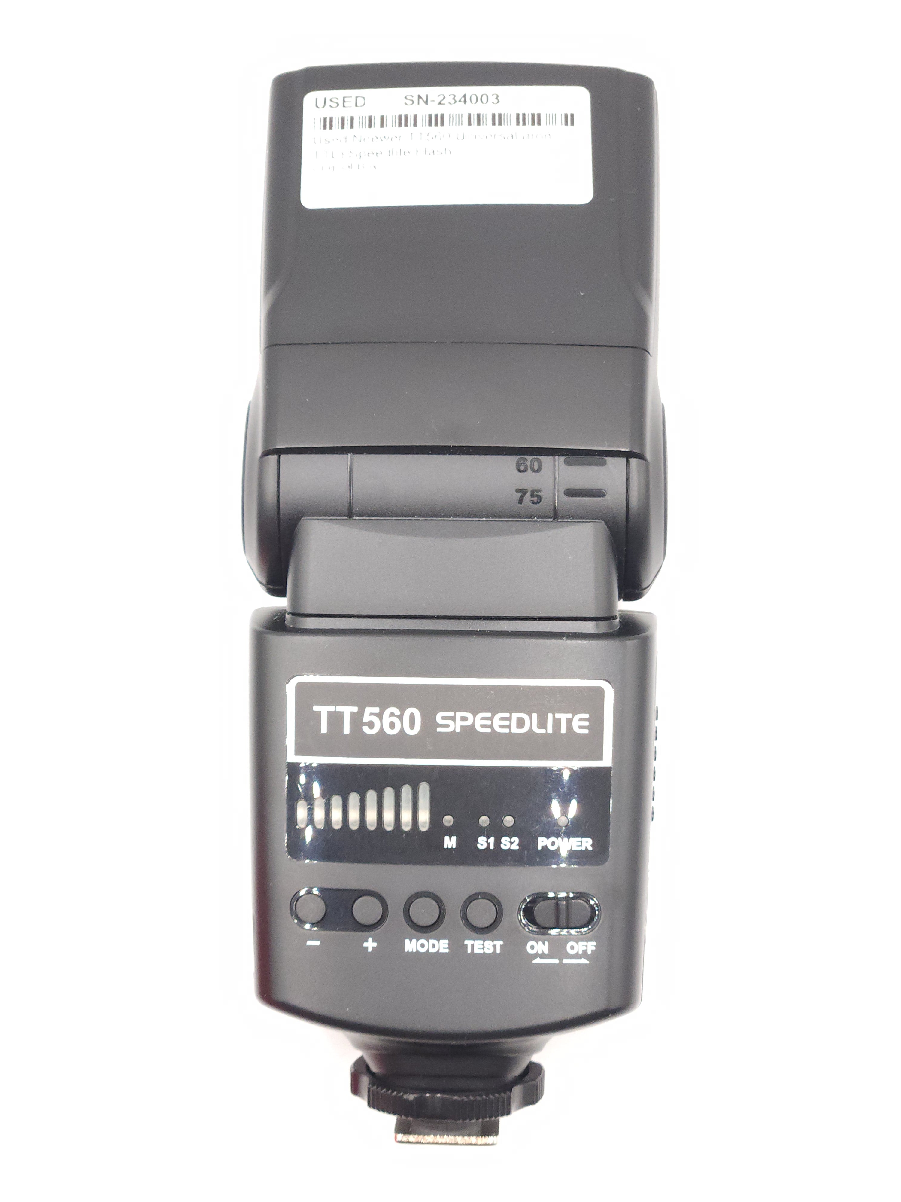 Used Neewer TT560 Universal (non-TTL) Speedlite Flash