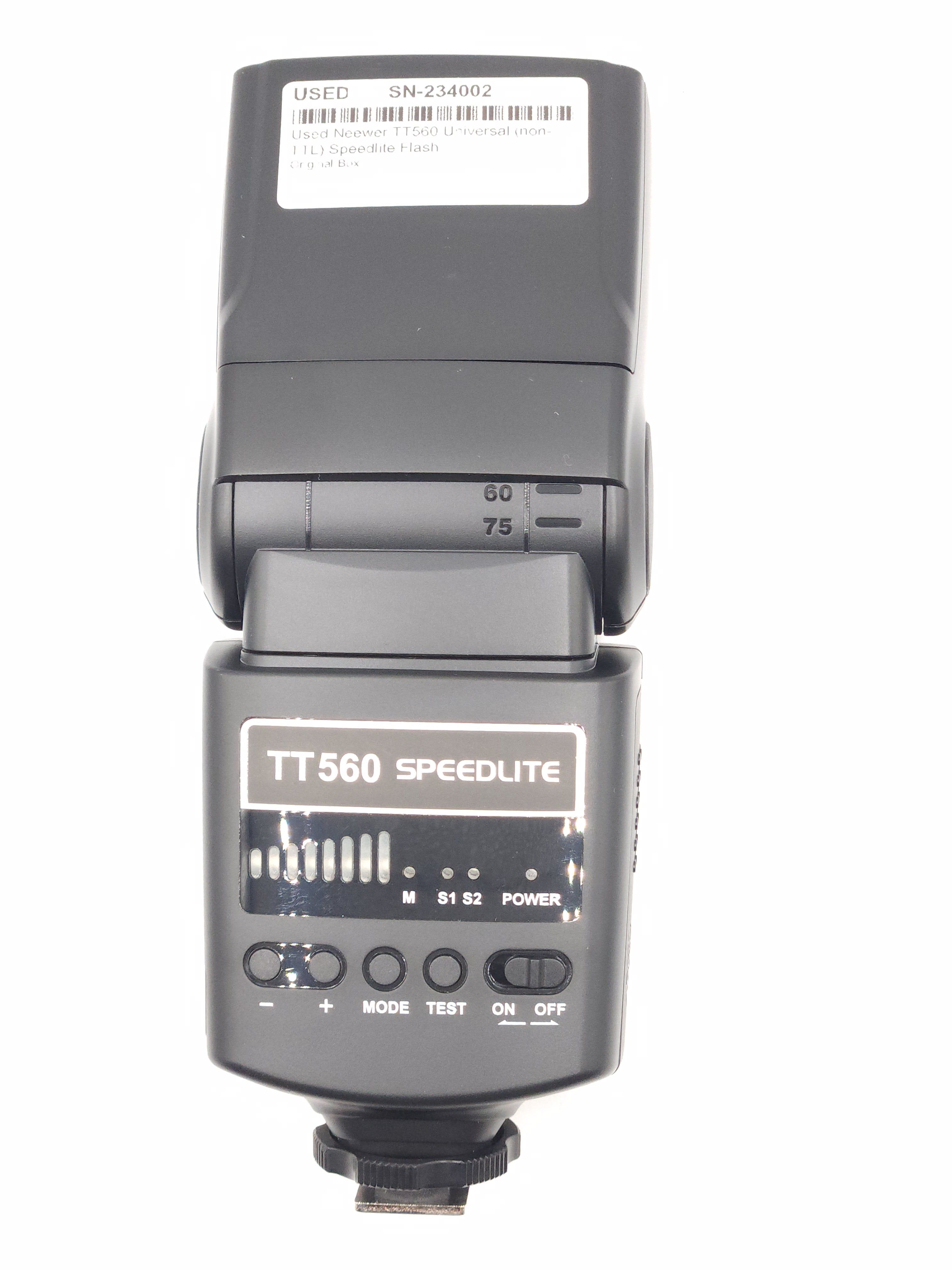 Used Neewer TT560 Universal (non-TTL) Speedlite Flash