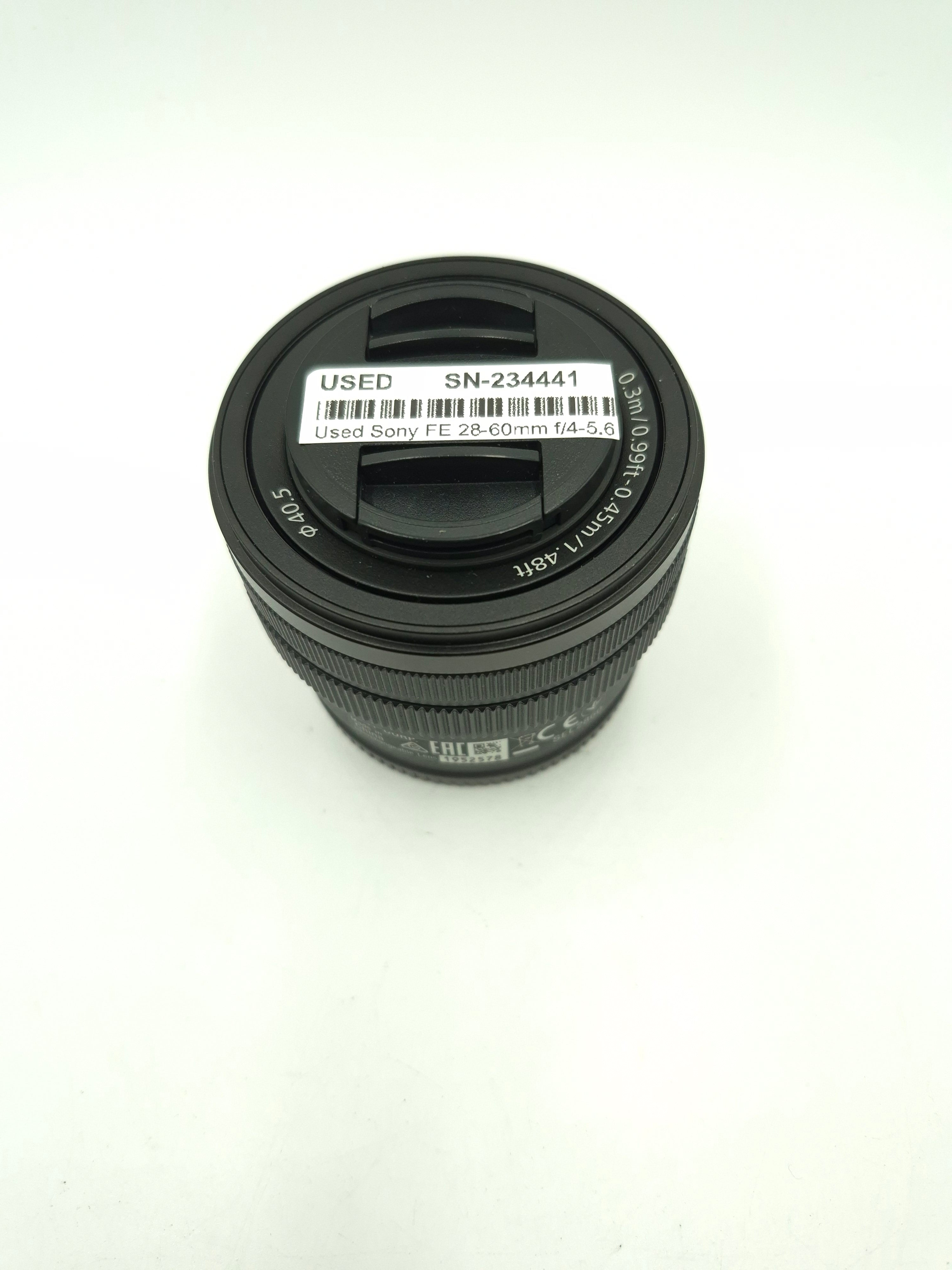 Used Sony FE 28-60mm f/4-5.6 Lens