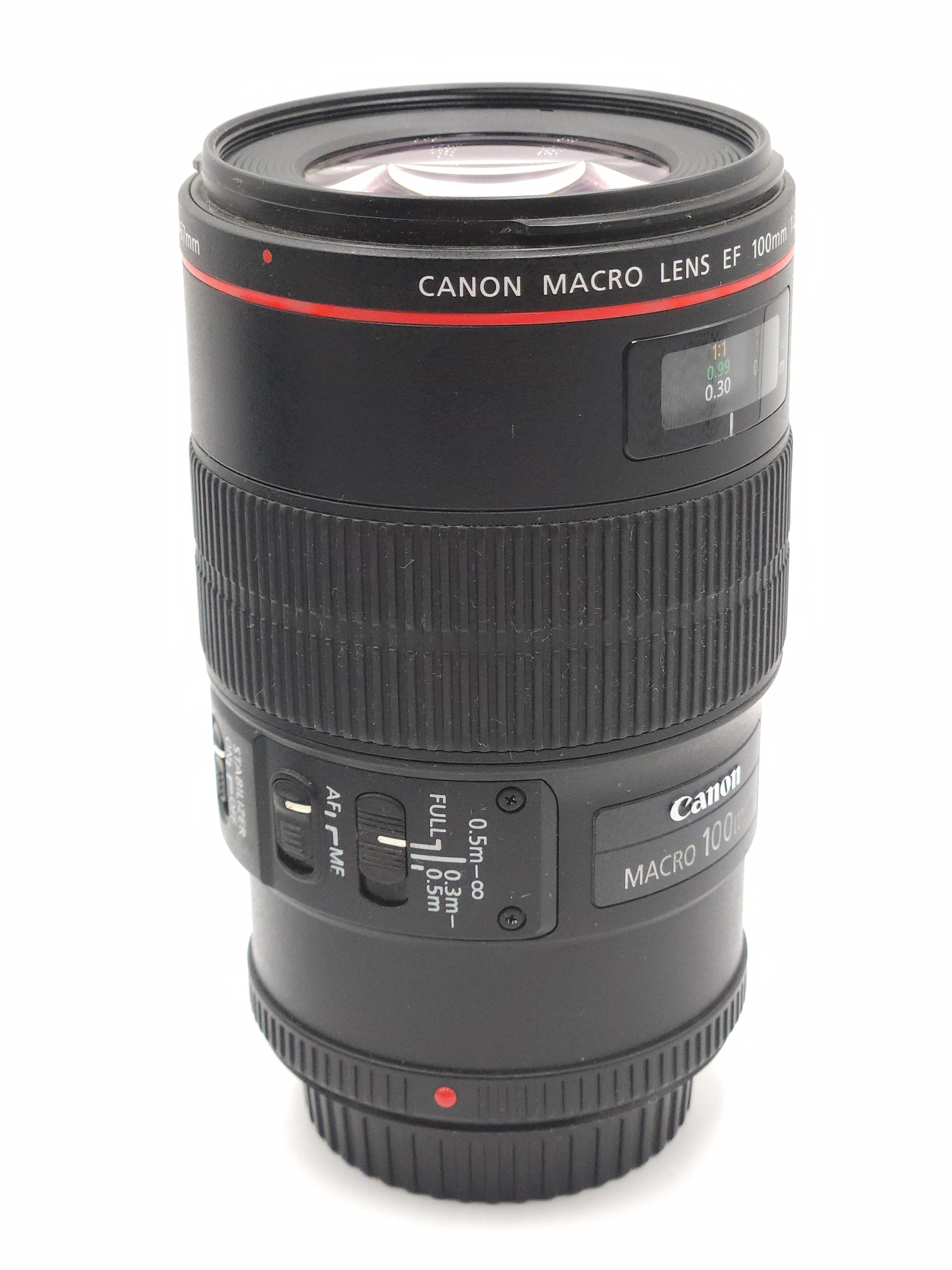 USED Canon 100mm F2.8 L IS USM Macro Lens