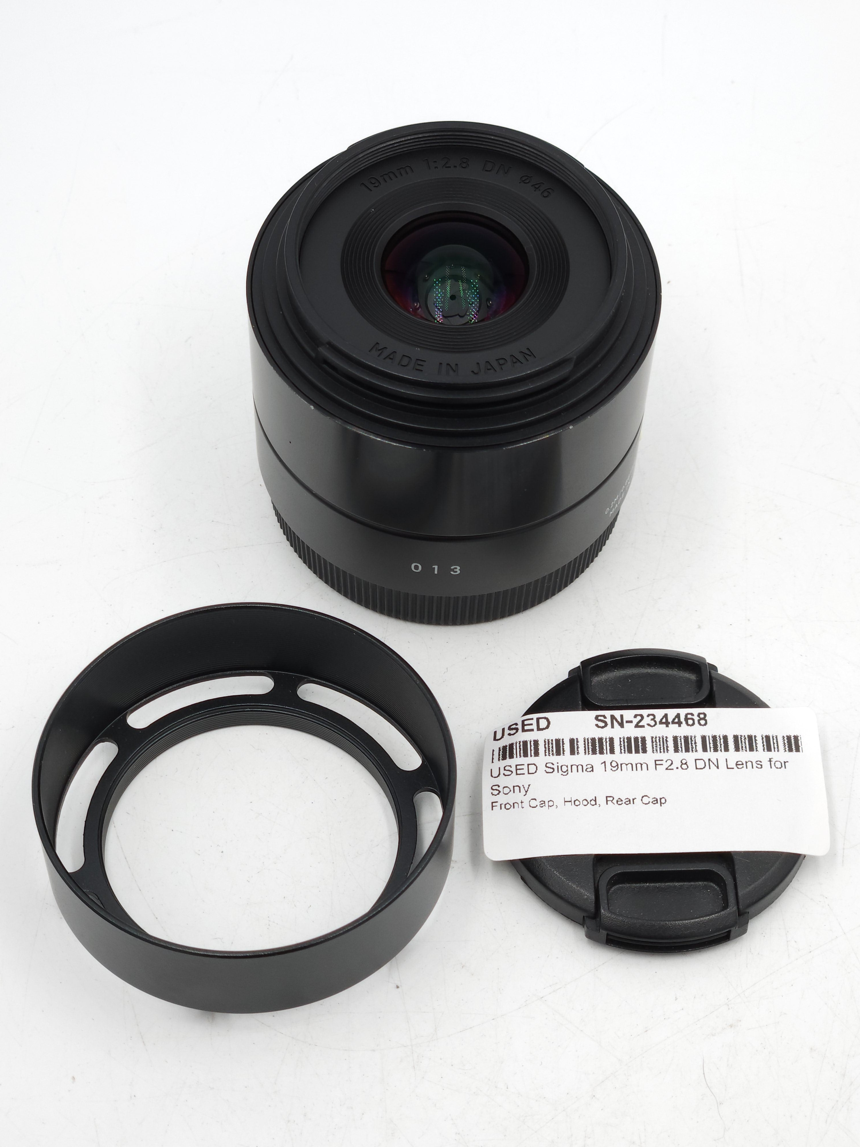 USED Sigma 19mm F2.8 DN Lens for Sony