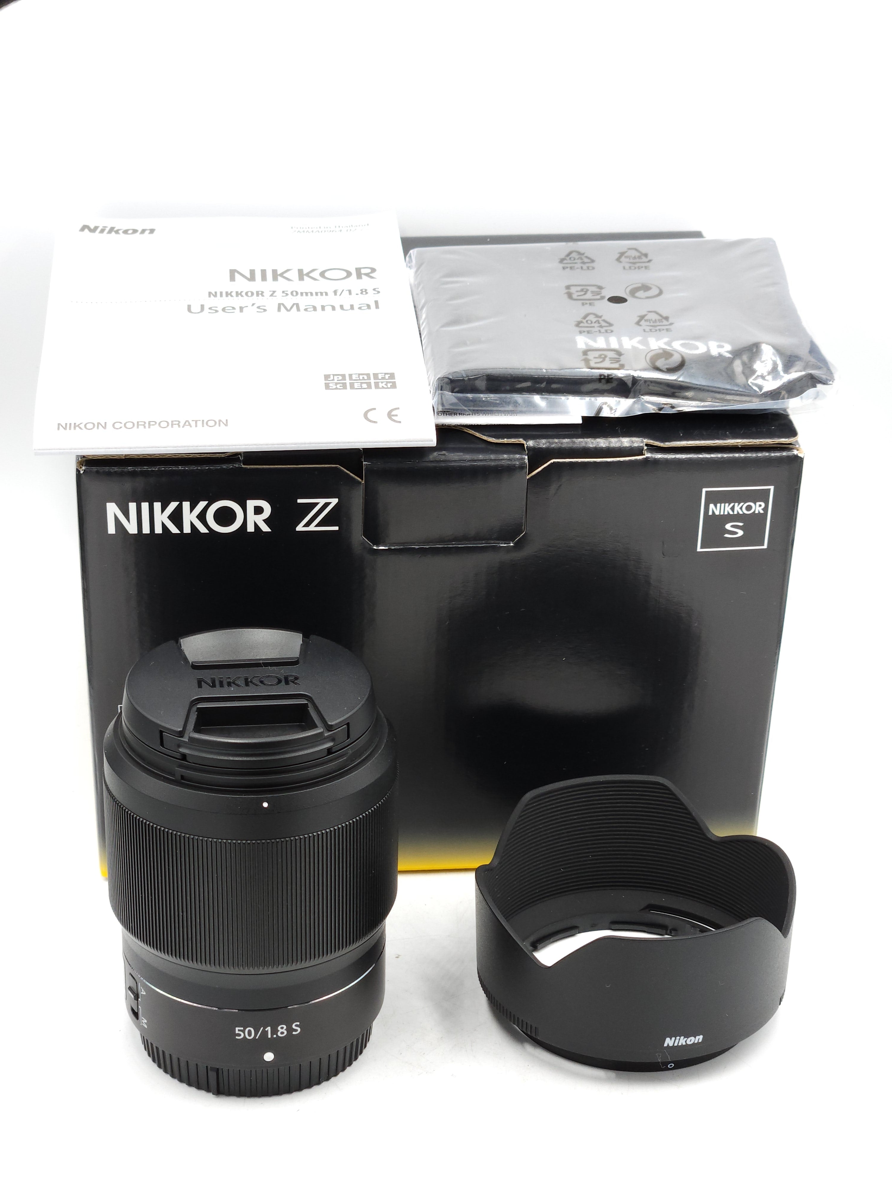 Used Nikon NIKKOR Z 50mm f1.8 S Lens