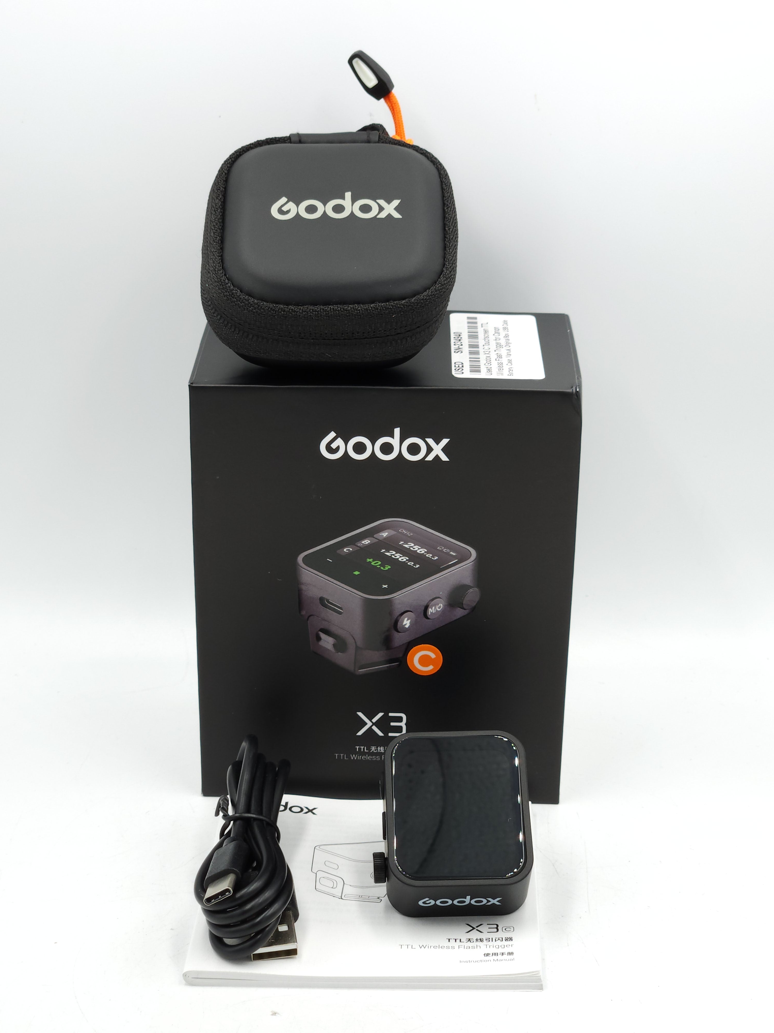 Used Godox X3 C Touchscreen TTL Wireless Flash Trigger for Canon