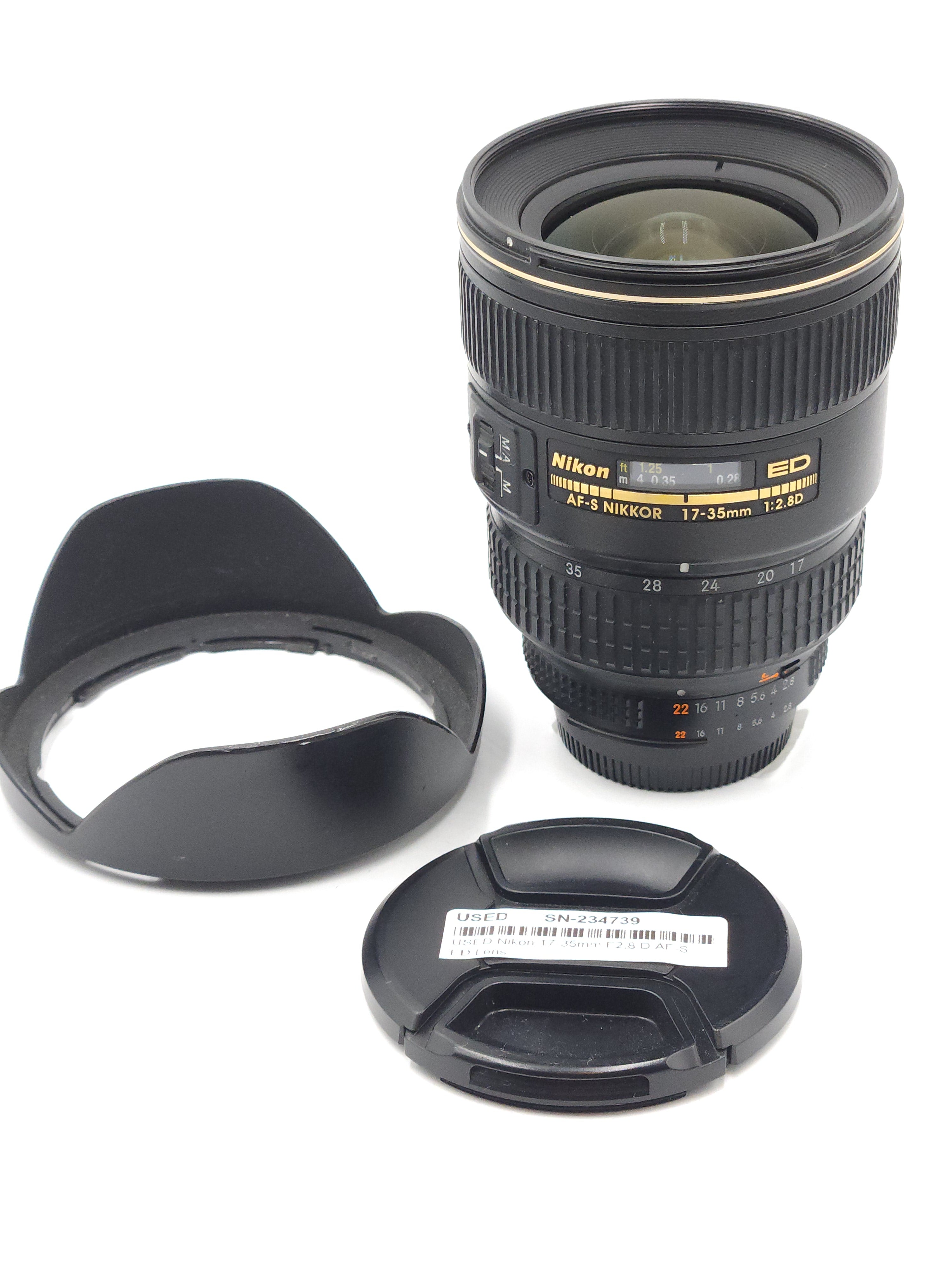 USED Nikon 17-35mm F2.8 D AF-S ED Lens