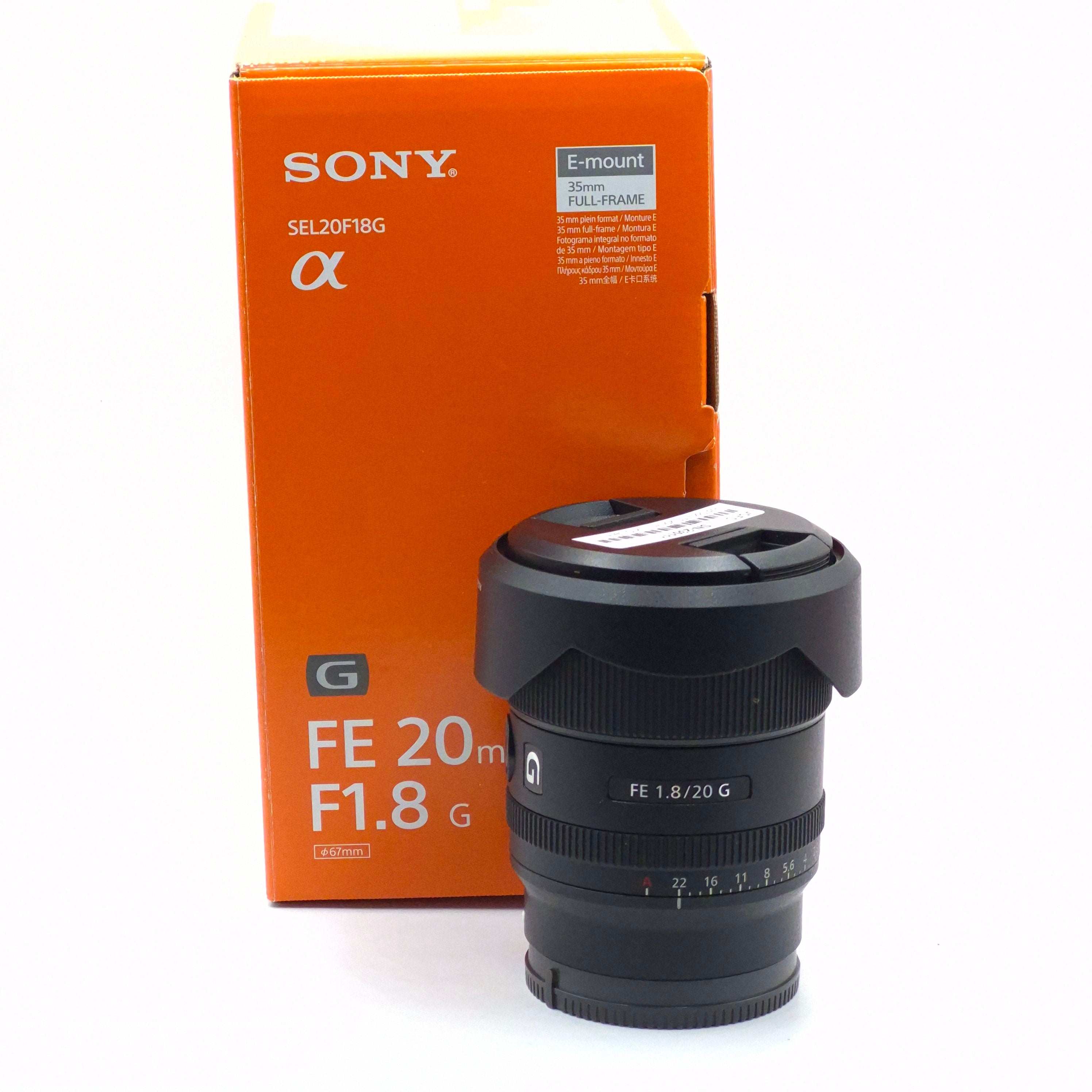 Used Sony FE 20mm f/1.8 G Lens