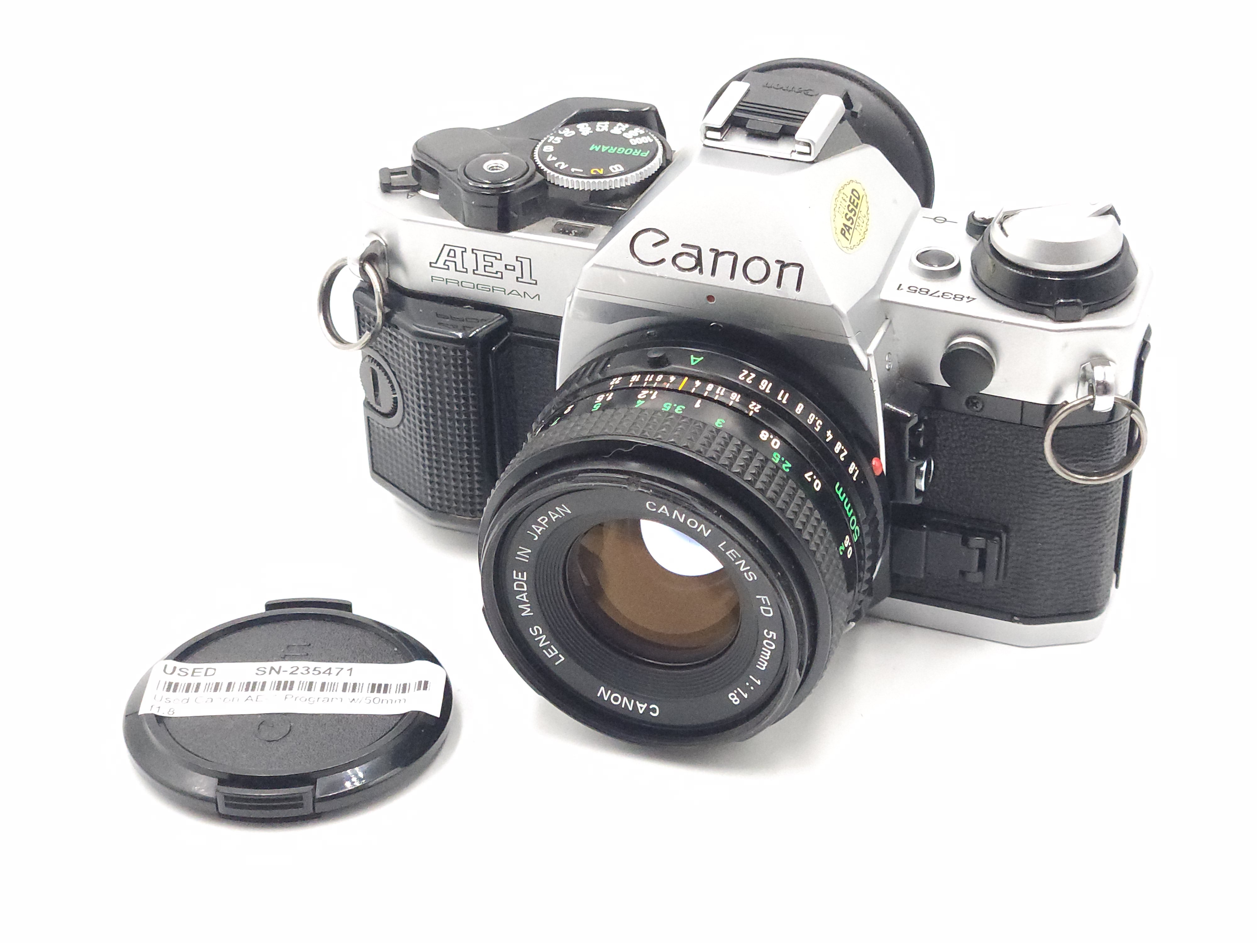 Used Canon AE-1 Program w/50mm f1.8